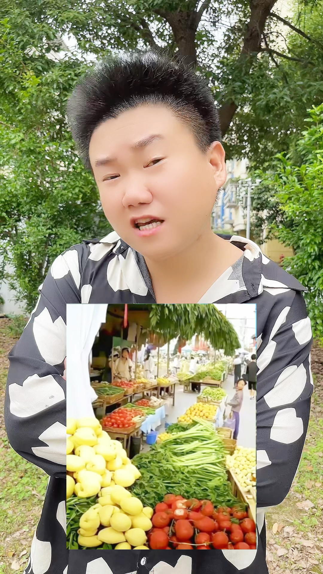 菜市场里的男人很有名