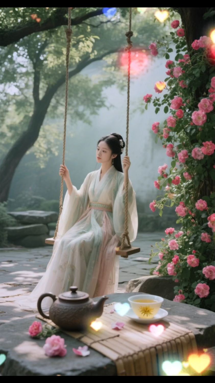 每天更新精美壁纸，点个关注不迷路#山水花鸟壁纸#古风美女