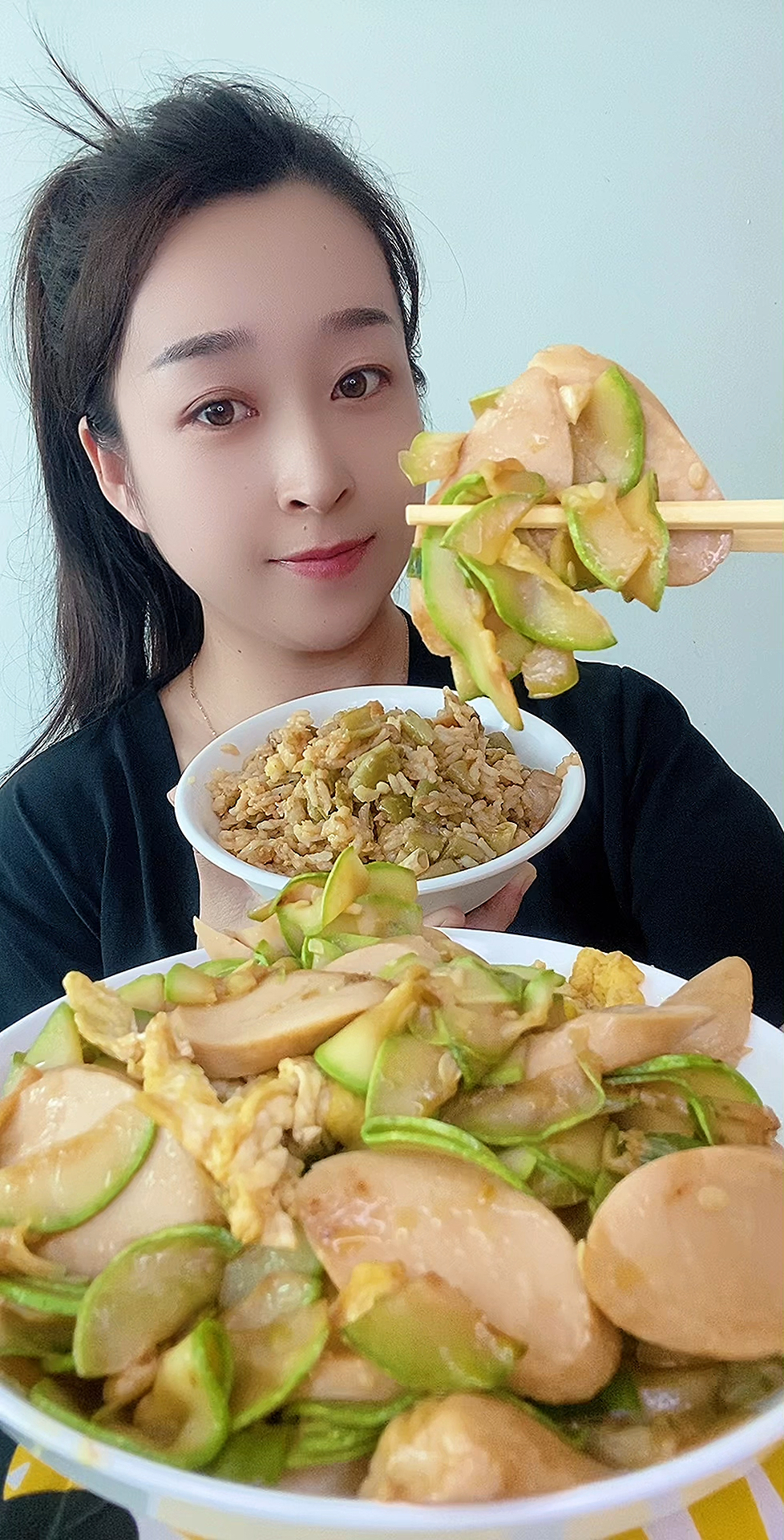 家常菜角瓜炒香肠