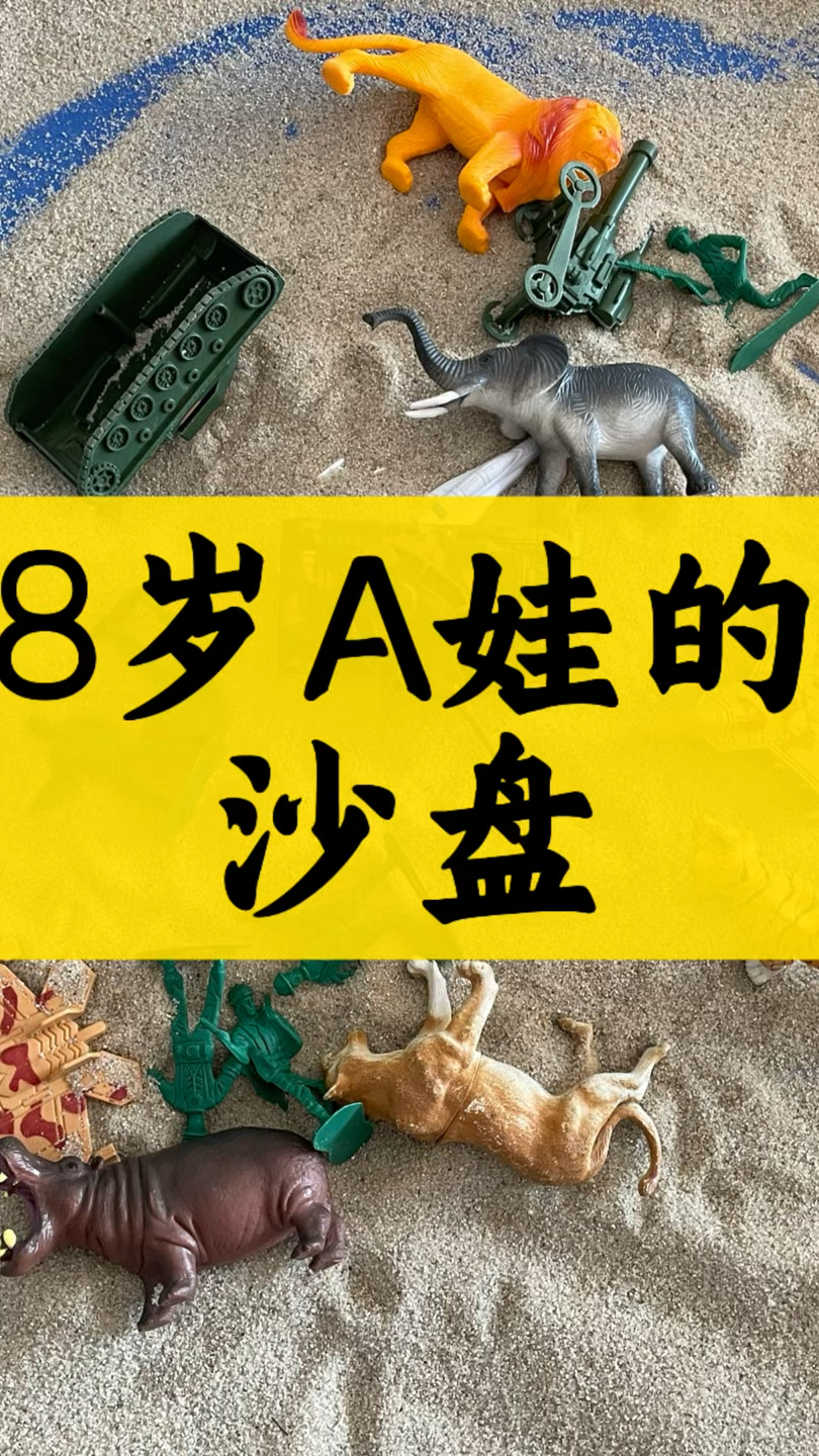 8岁ADHD孩子的沙盘～