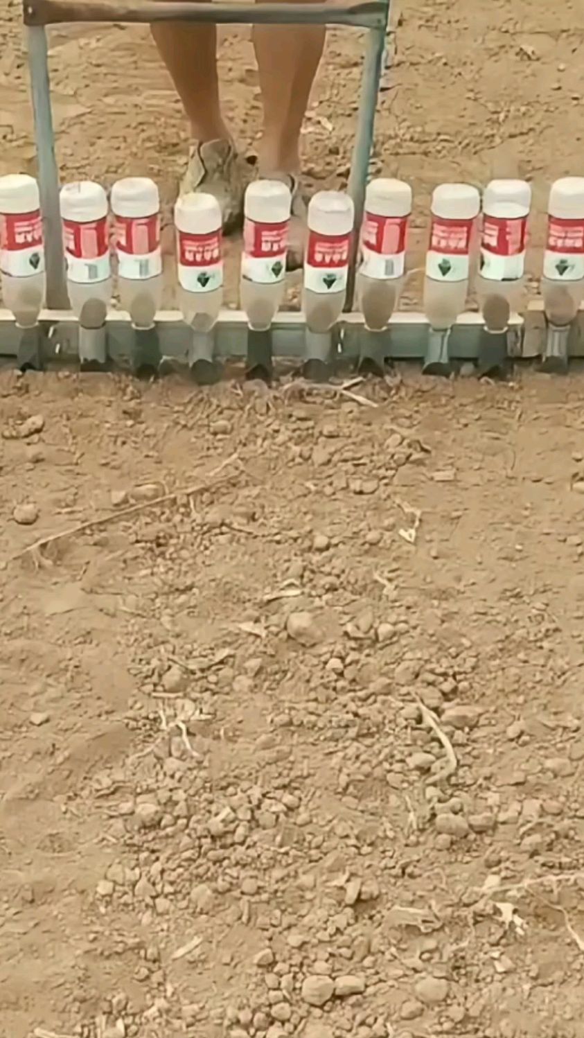 废旧塑料瓶制作的青菜播种器