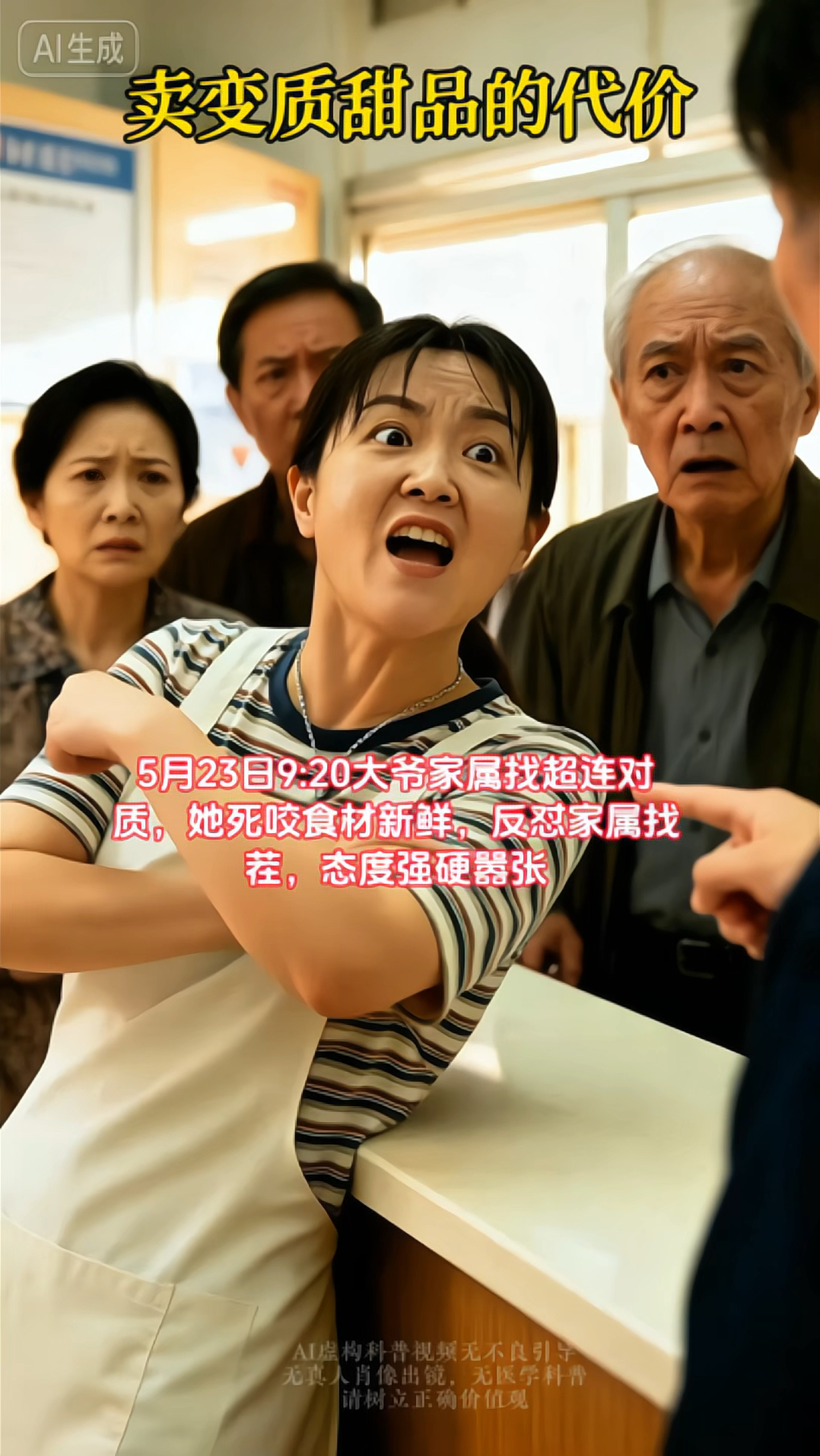 卖变质食品的代价#变质食品#ai #听别人的故事悟自己的人生