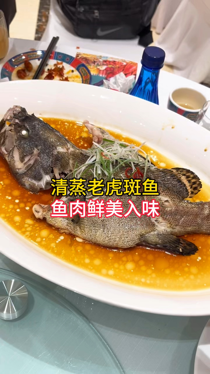 七夕情人节,带女朋友吃海鲜,清蒸老虎斑鱼,鲜美入味