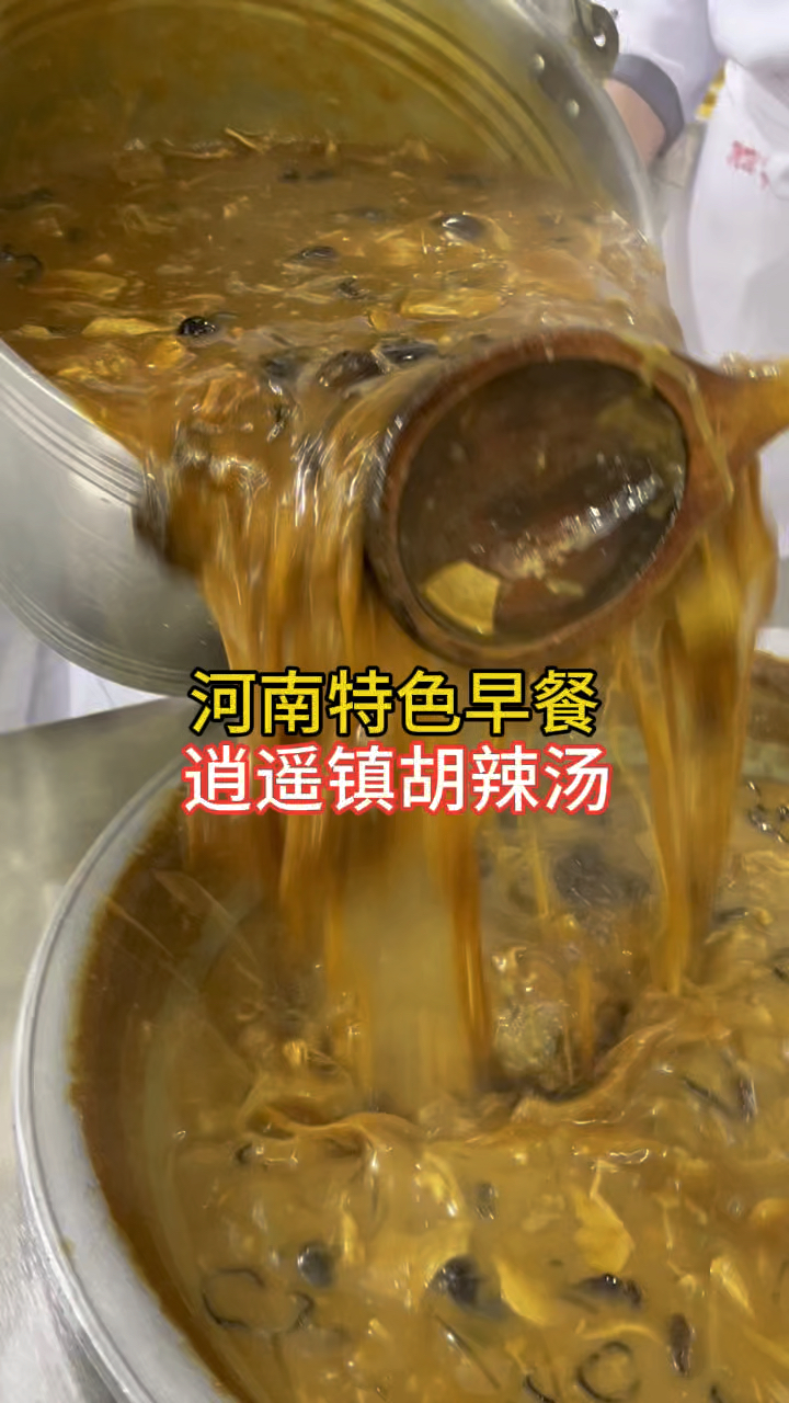 河南特色早餐，逍遥镇胡辣汤，早上来一碗，真得劲