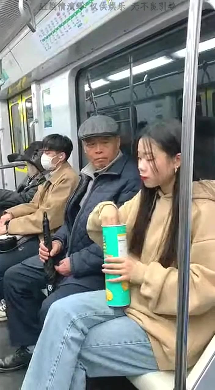 地铁上的薯片真脆