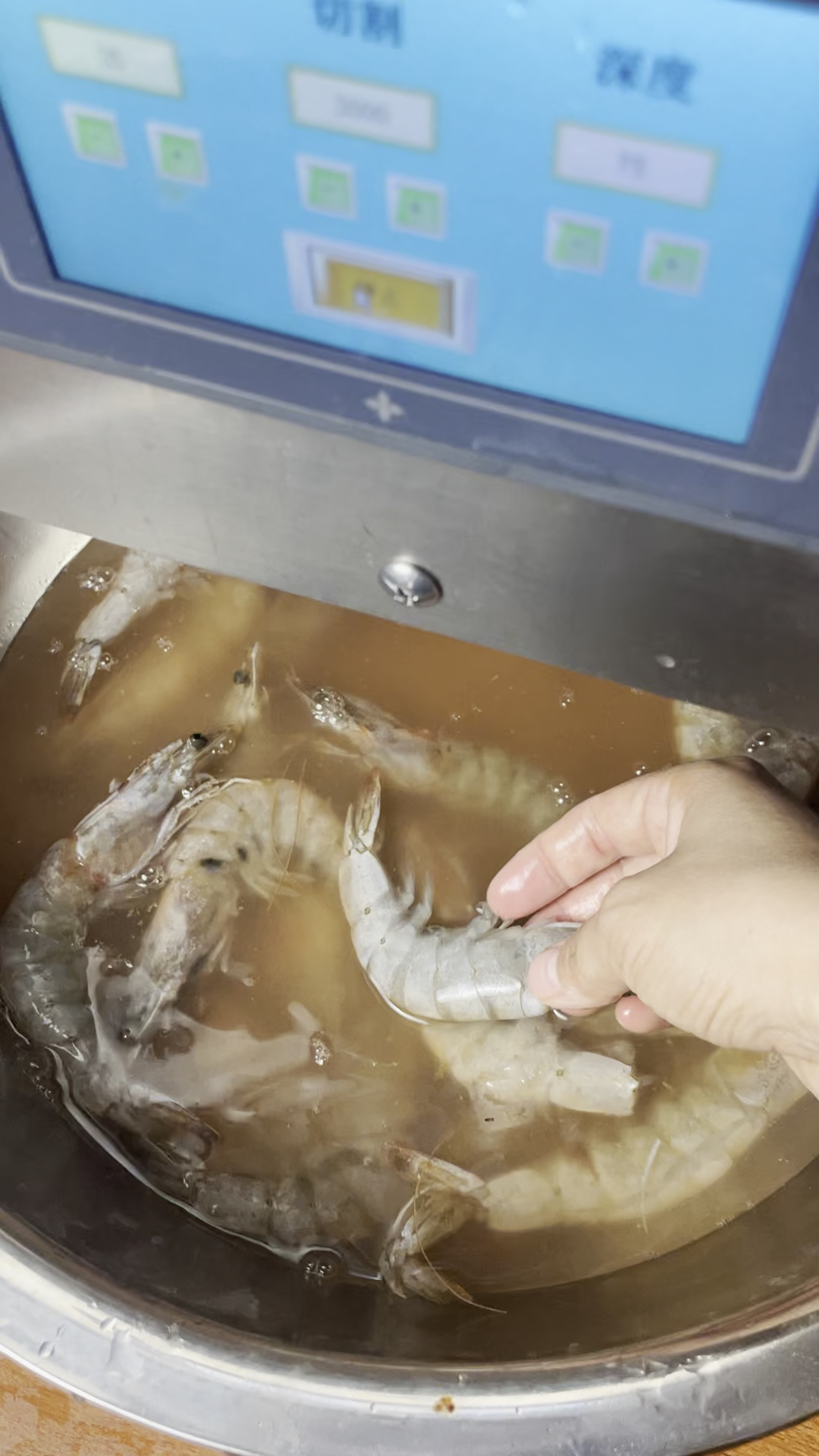 开虾背机、去虾线机