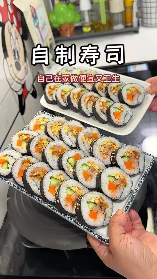 孩子说我做的寿司，比买的好吃