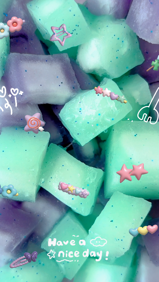 沉浸式剪葡萄蛋糕+青提蛋糕海绵块。