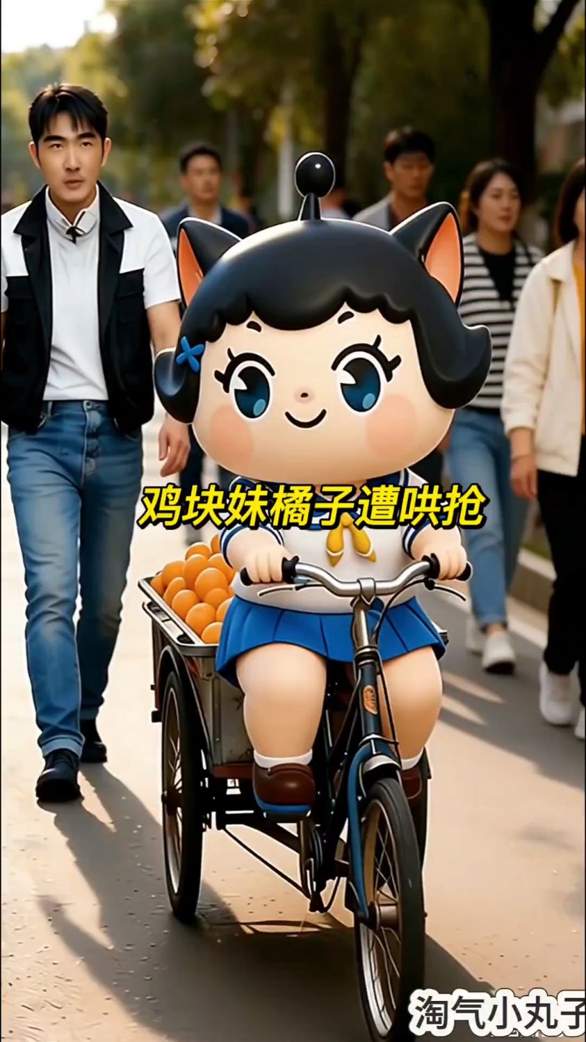 蛋仔派对：鸡块妹橘子遭哄抢