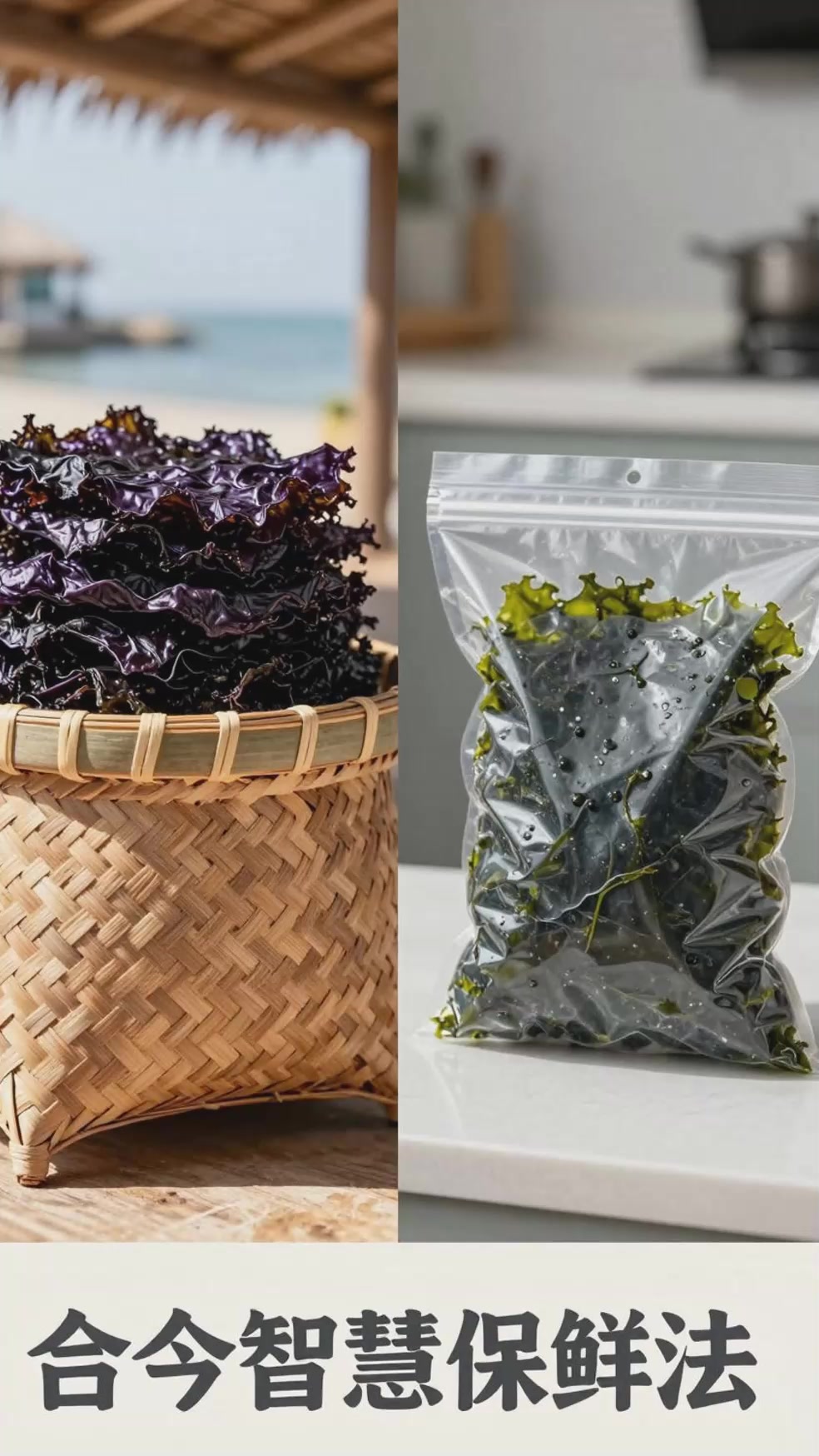 古人如何保存紫菜？这种密封袋存法海藻不返潮