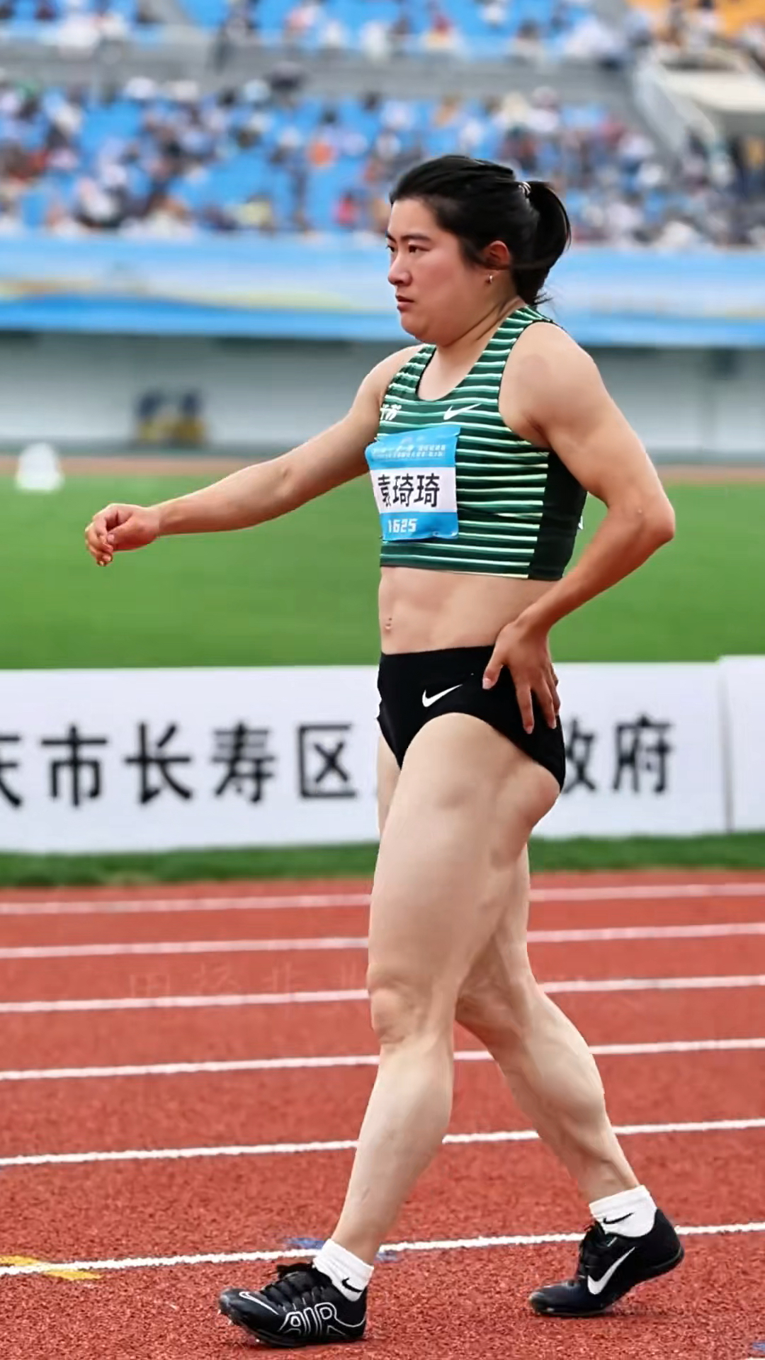 中国女飞人袁琦琦,全身肌肉线条太完美了!