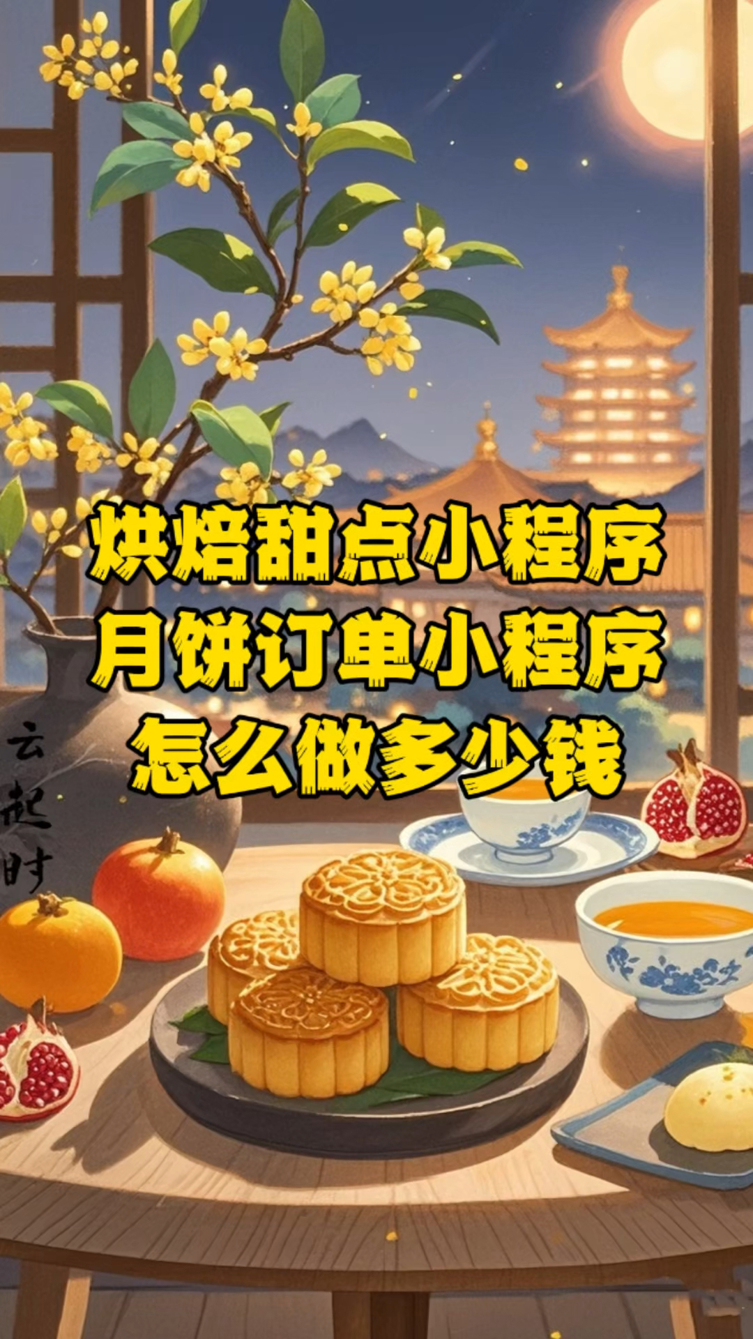 烘焙甜点蛋糕小程序月饼订单小程序怎么做多少钱#烘焙小程序