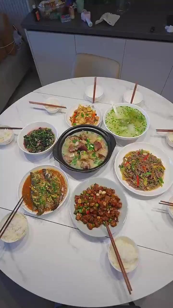 在家做一桌饭菜真的好简单的！