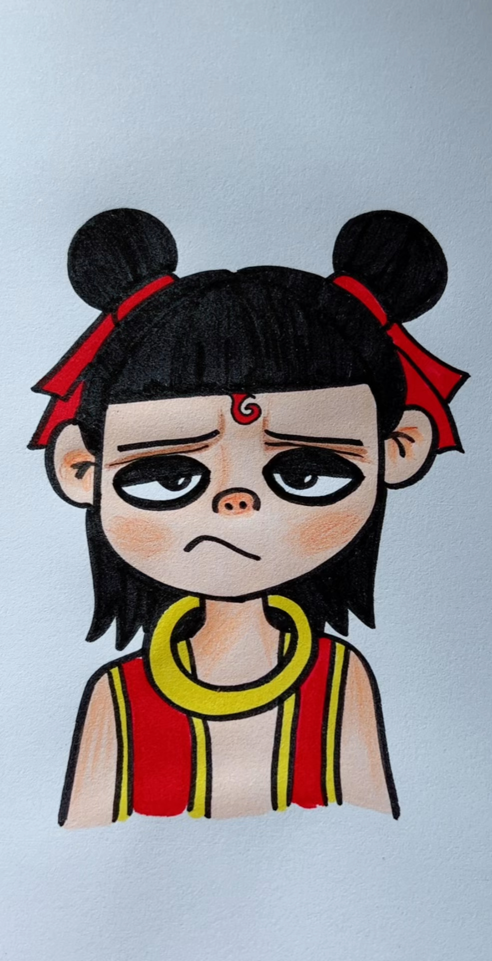 一起来画哪吒吧!