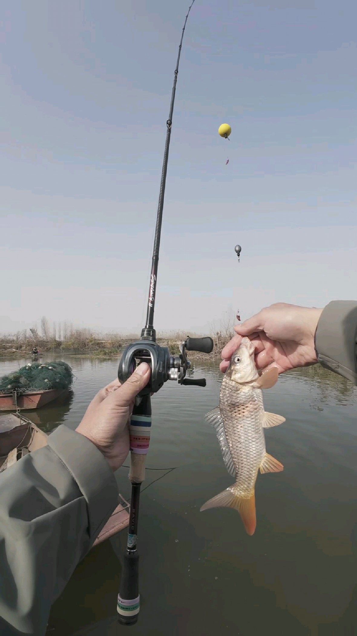 寒冬钓鱼别封竿！球球逗钓法绝杀深水小红鲤鱼，线组简单超实用！