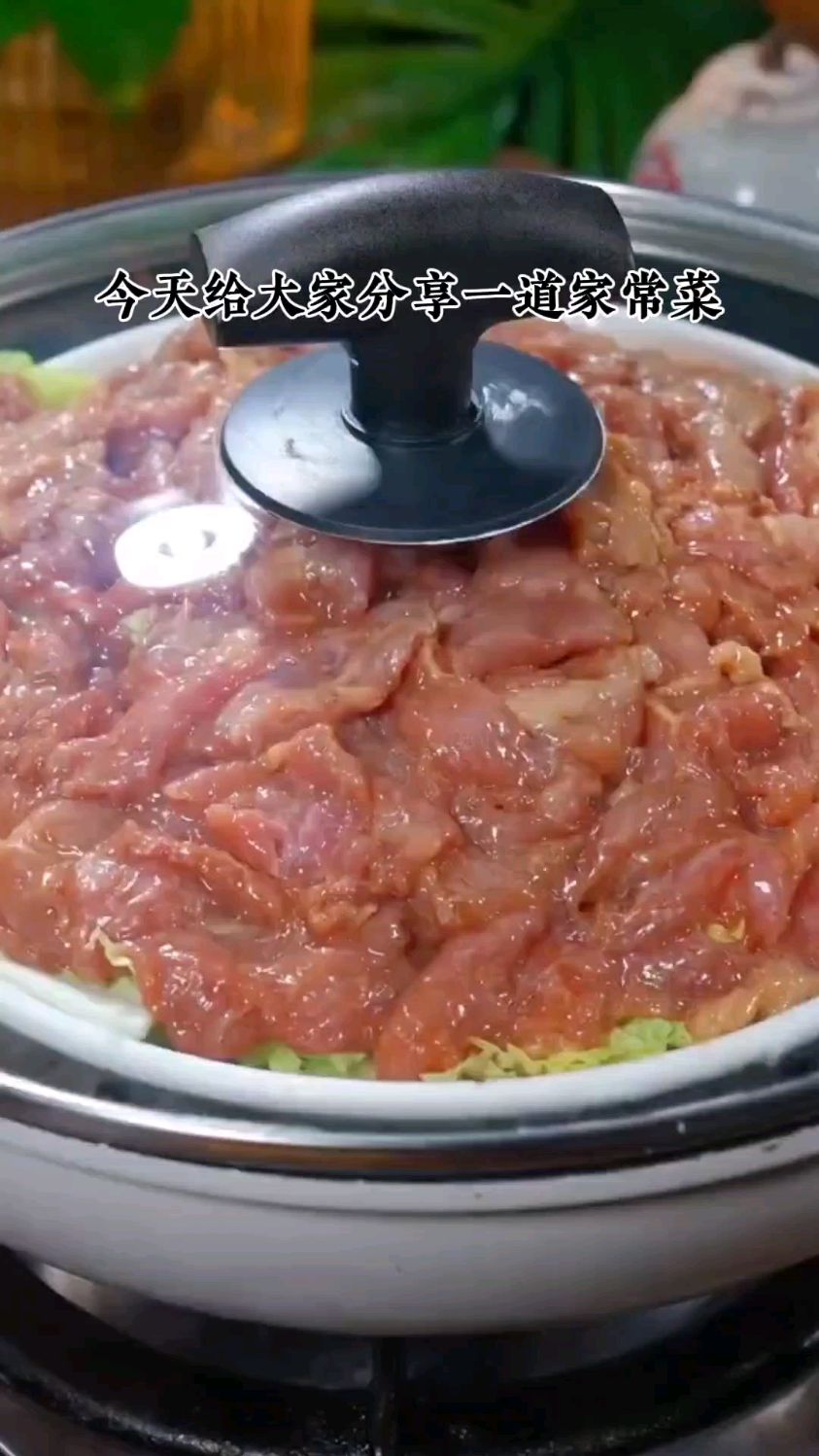 白菜蒸肉,鲜嫩入味超级美味,简单也做