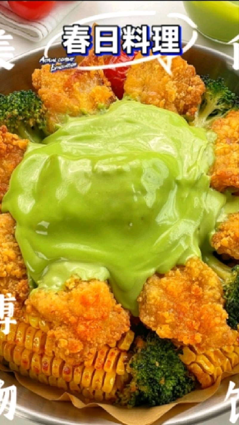 多巴胺炸鸡拼盘。