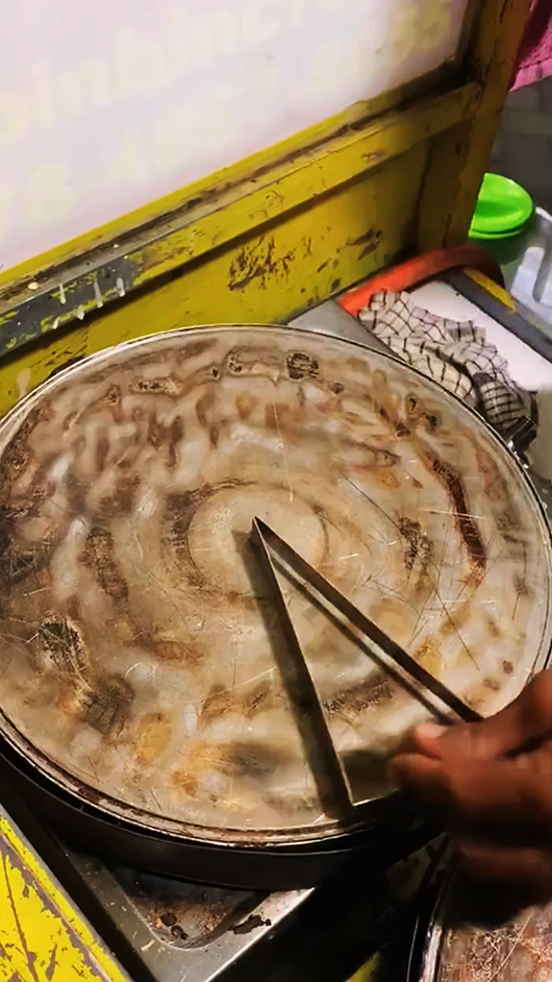 用工具快速摊煎饼