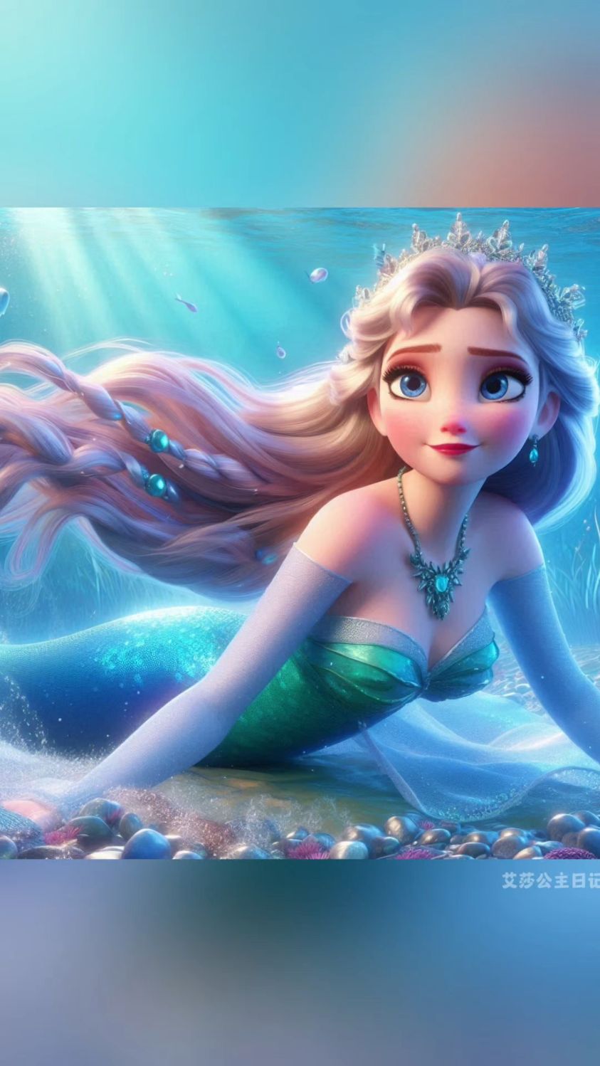 美人鱼艾莎公主的故事