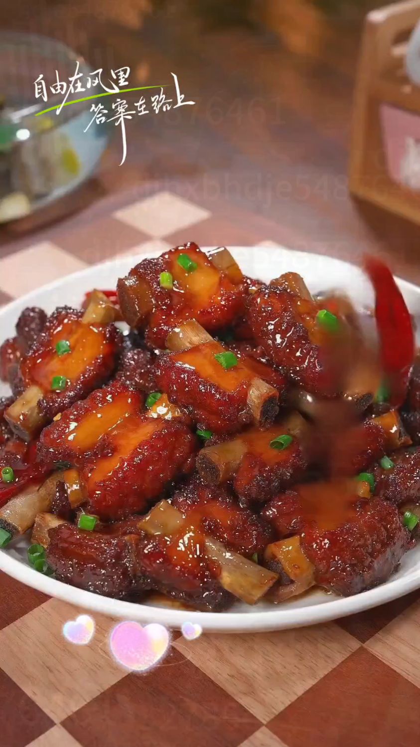 诱人香浓红烧排骨，家常美味下饭菜！