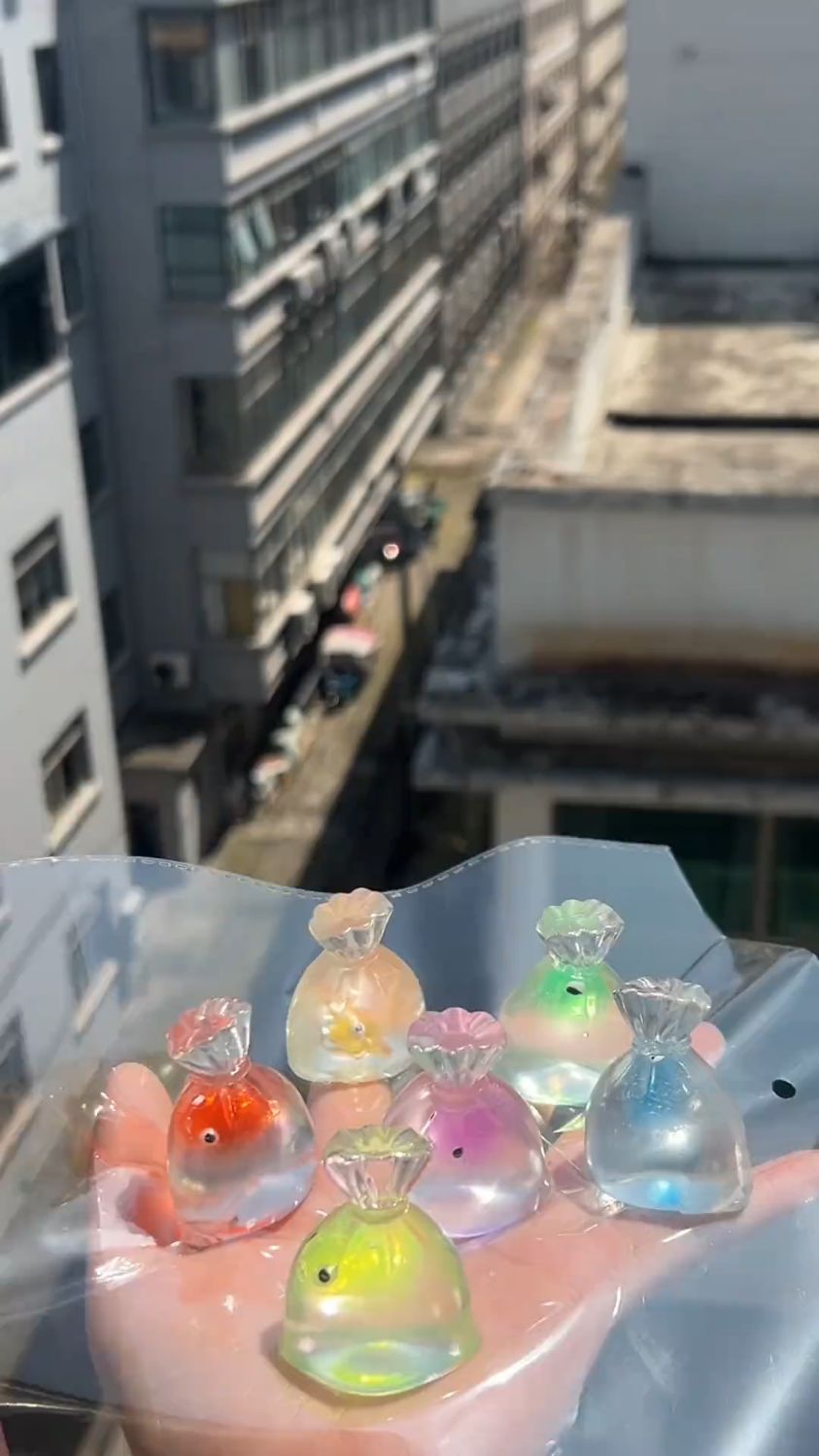 创意金鱼袋捏捏玩具