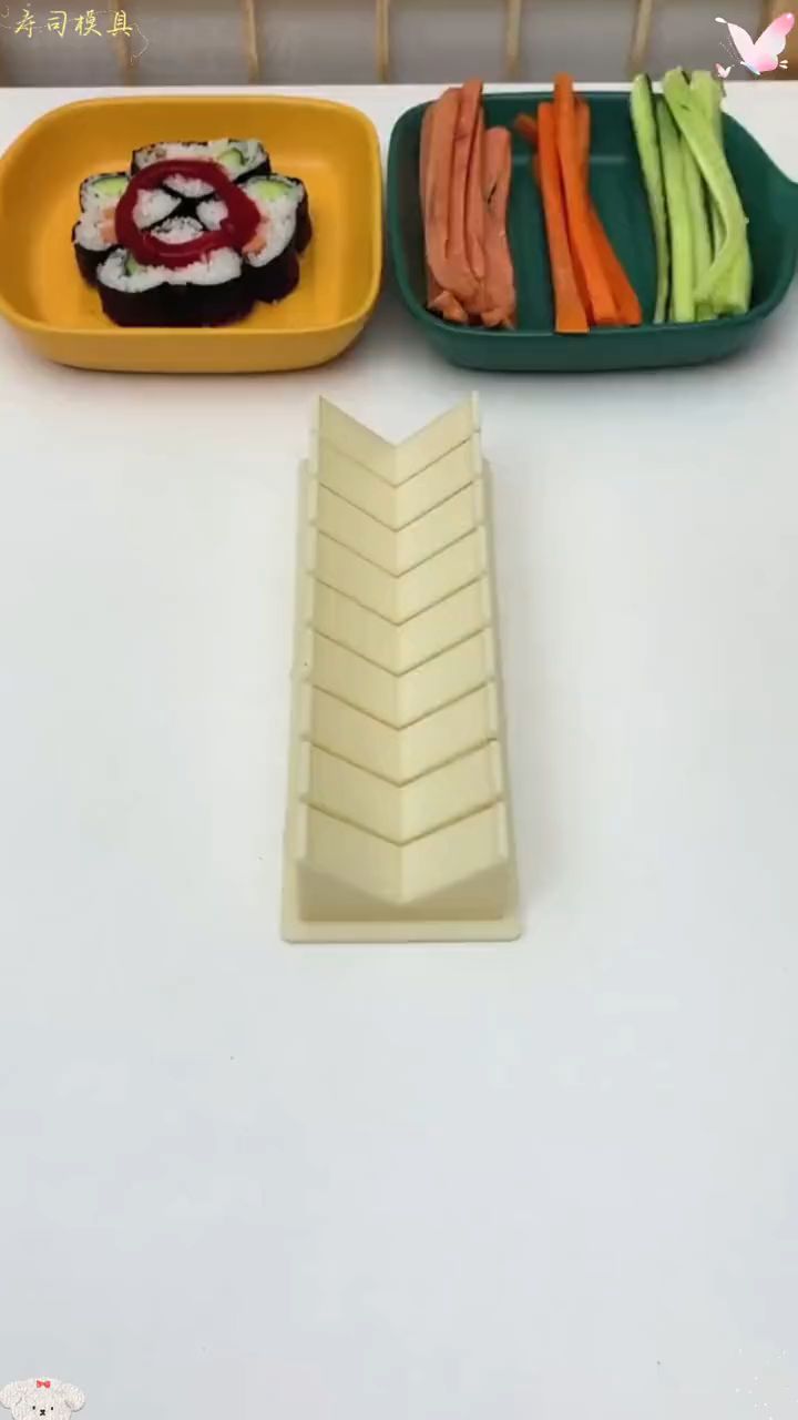 喜欢吃寿司的朋友一定要收藏这套寿司模具，做寿司太方便了