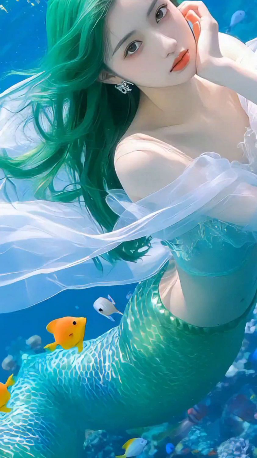 海底美人鱼高清摄影