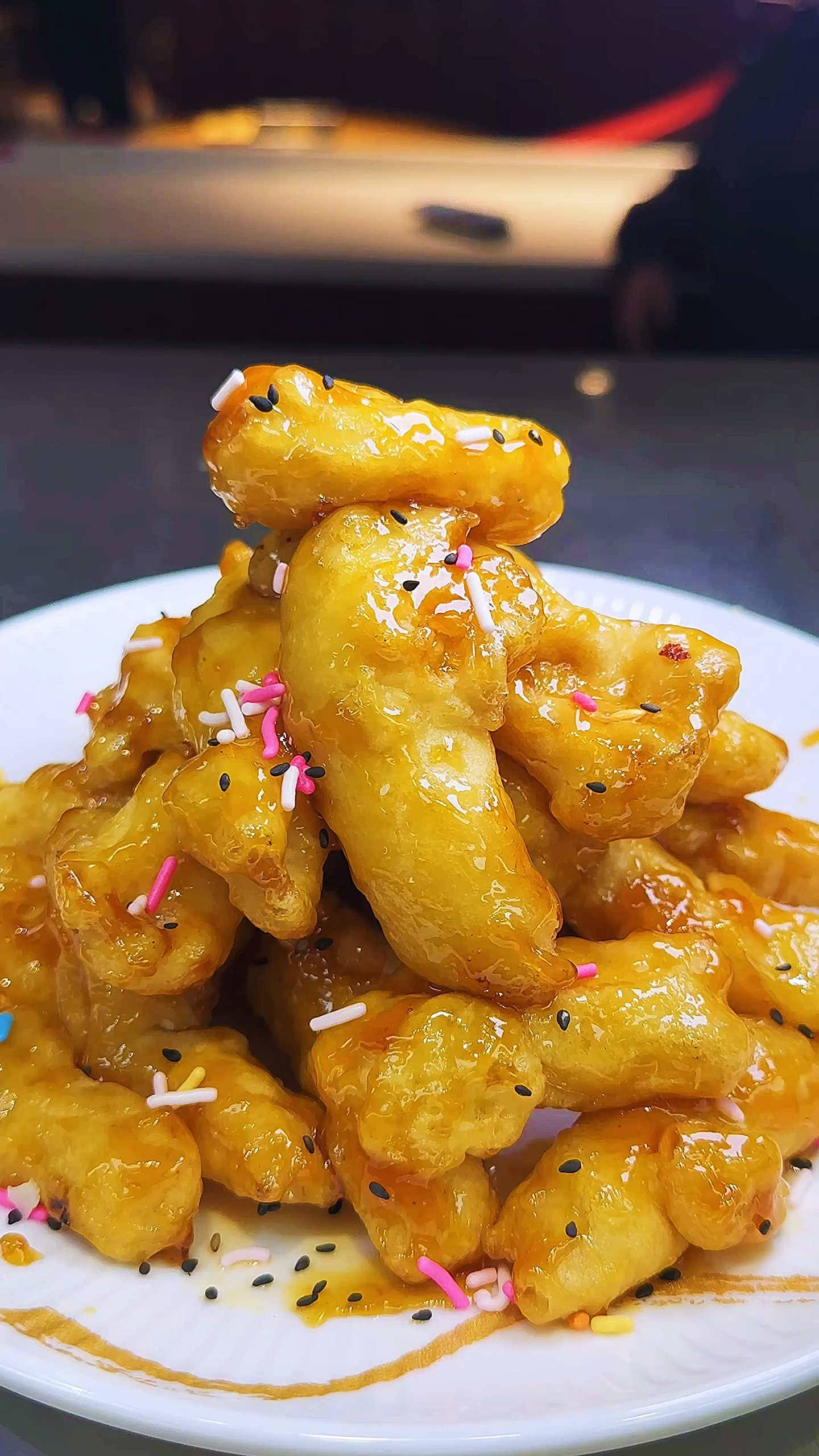 烧烤店的特色融合菜锅包鸡蛋