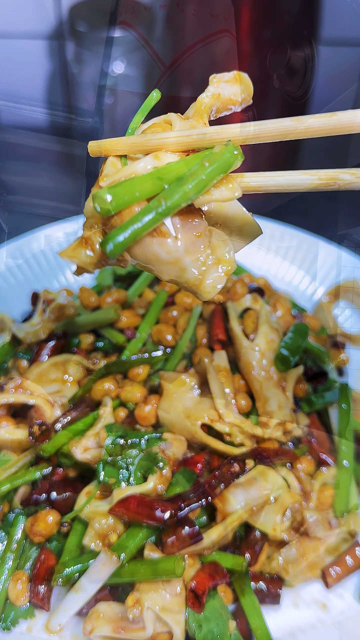 烧烤必备下酒凉菜心管拌豆