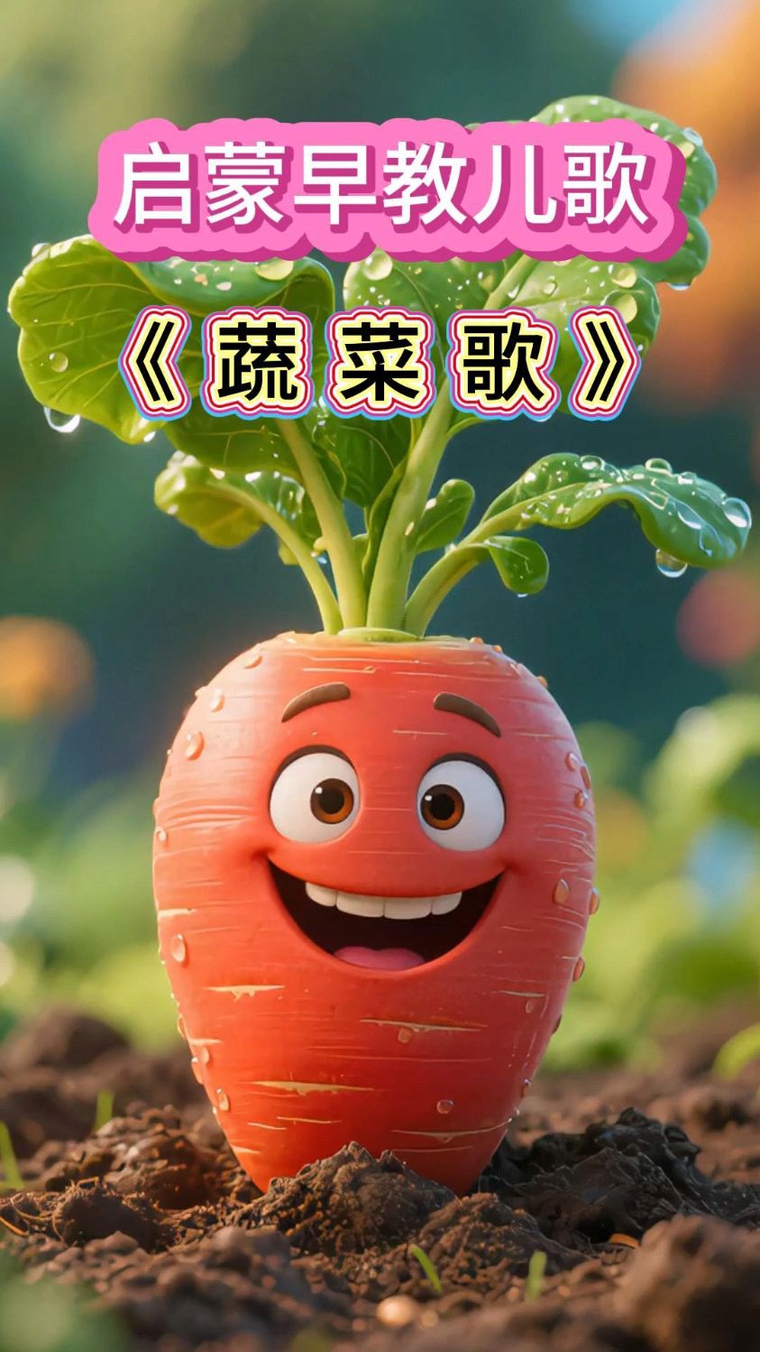 0-3岁宝宝早教儿歌《蔬菜歌》#儿歌#儿歌动画#启蒙早教儿歌
