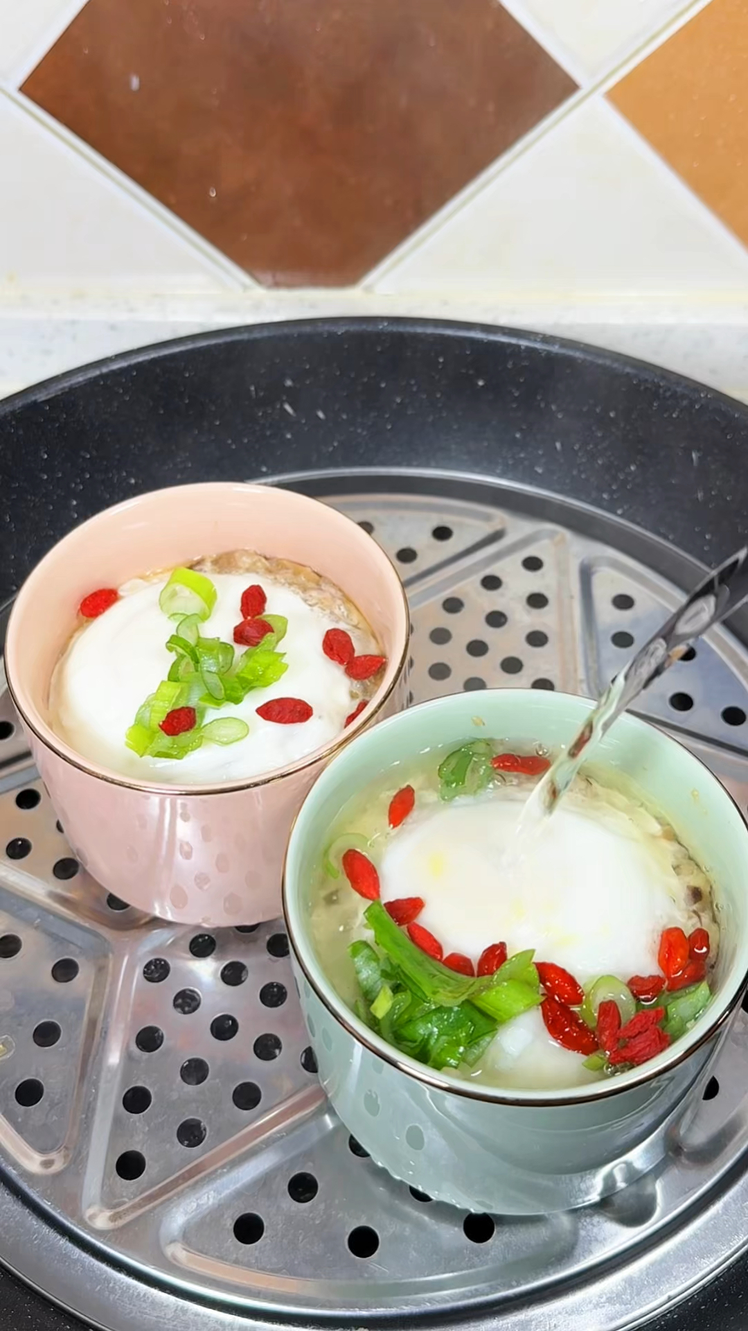 香菇山药肉末蒸蛋 低卡又健康