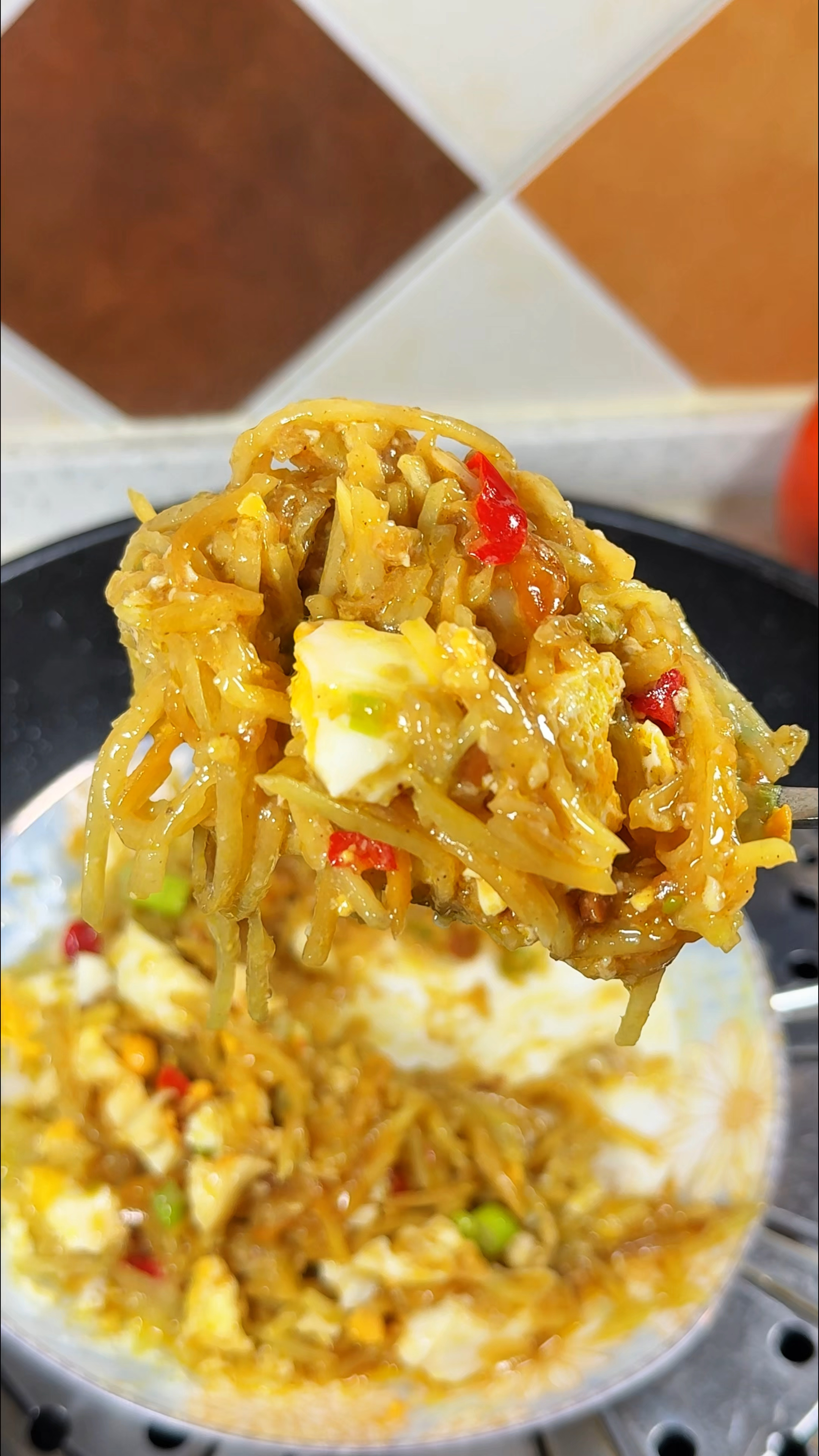 不爱做菜就像我一样做个蒸土豆丝鸡蛋 做法简单又好吃