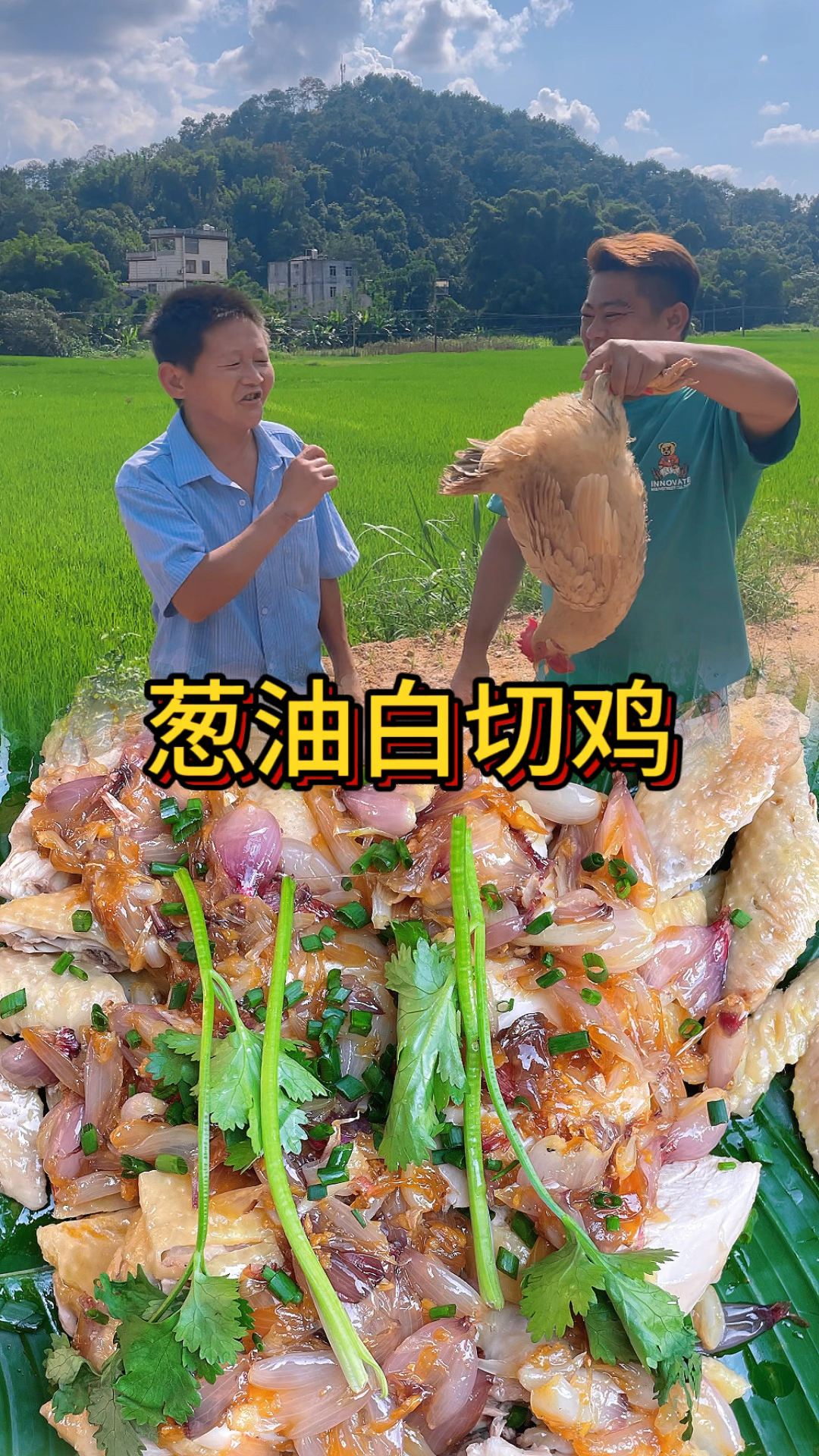 这道葱油白切鸡,鸡肉的清爽,红葱油的醇厚每一口都是味蕾的享受