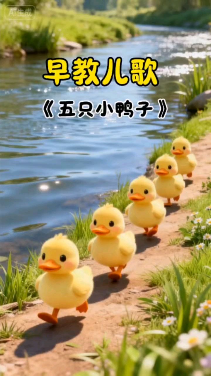 儿童早教启蒙儿歌—五只小鸭子