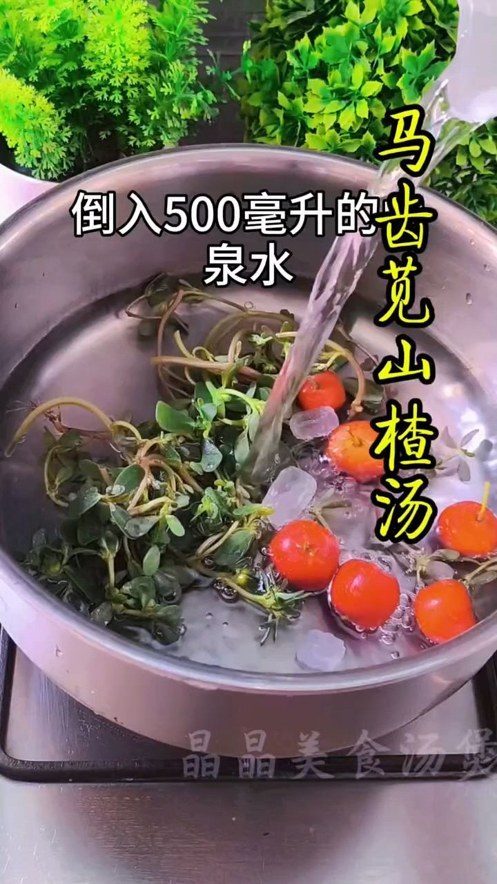 马齿苋山楂汤,老一辈的方法