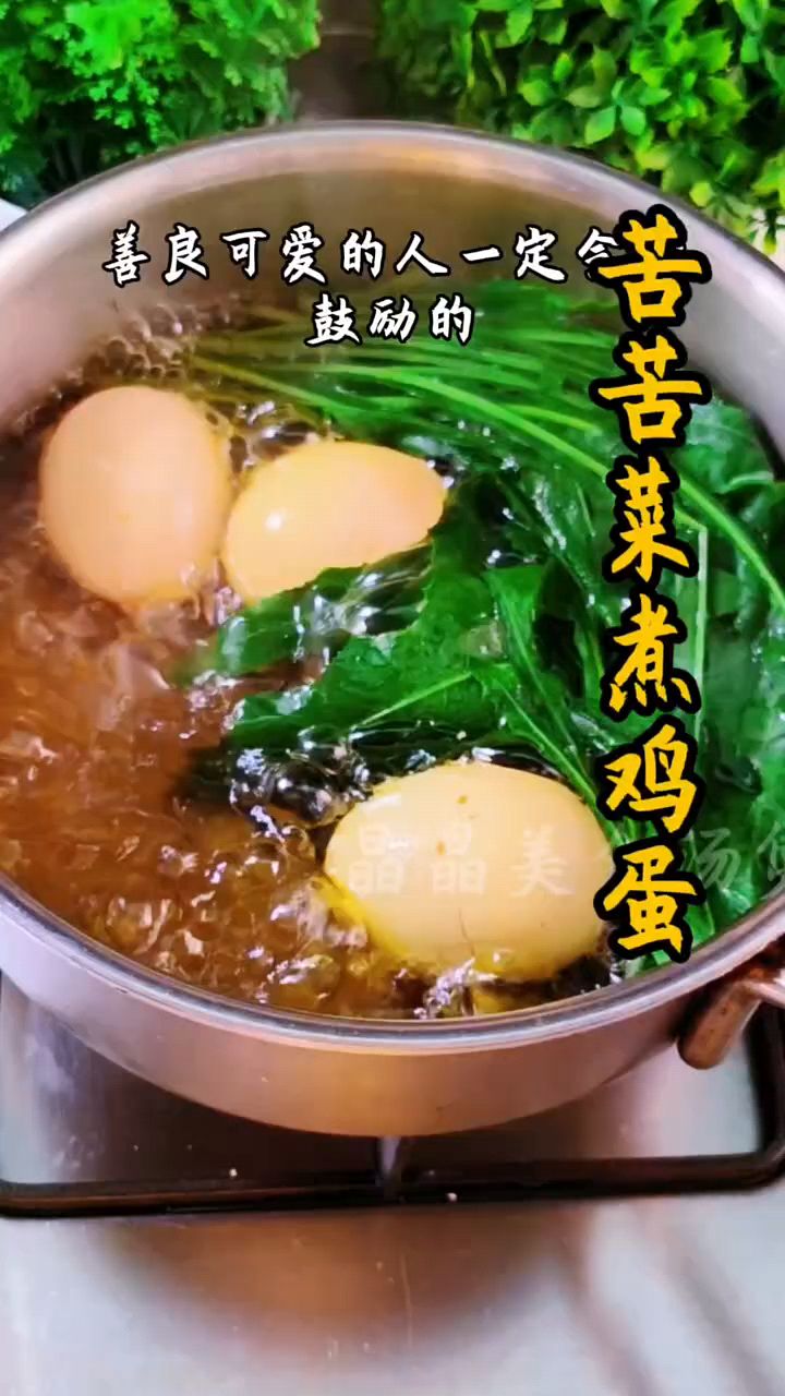 苦苦菜煮鸡蛋，老一辈的方法