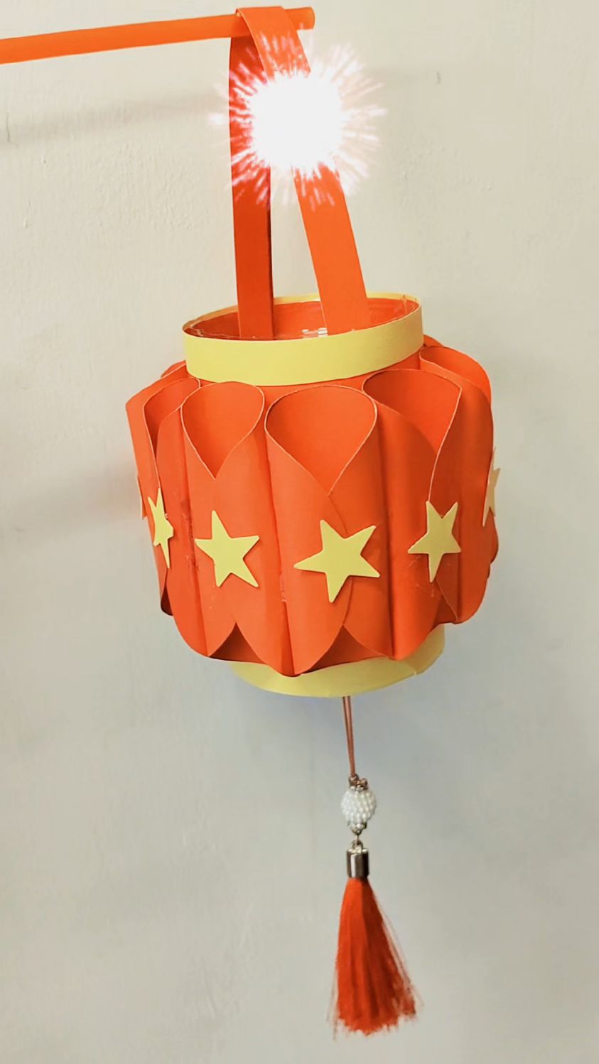 国庆节手工小灯笼#亲子手工#国庆手工#幼儿园手工