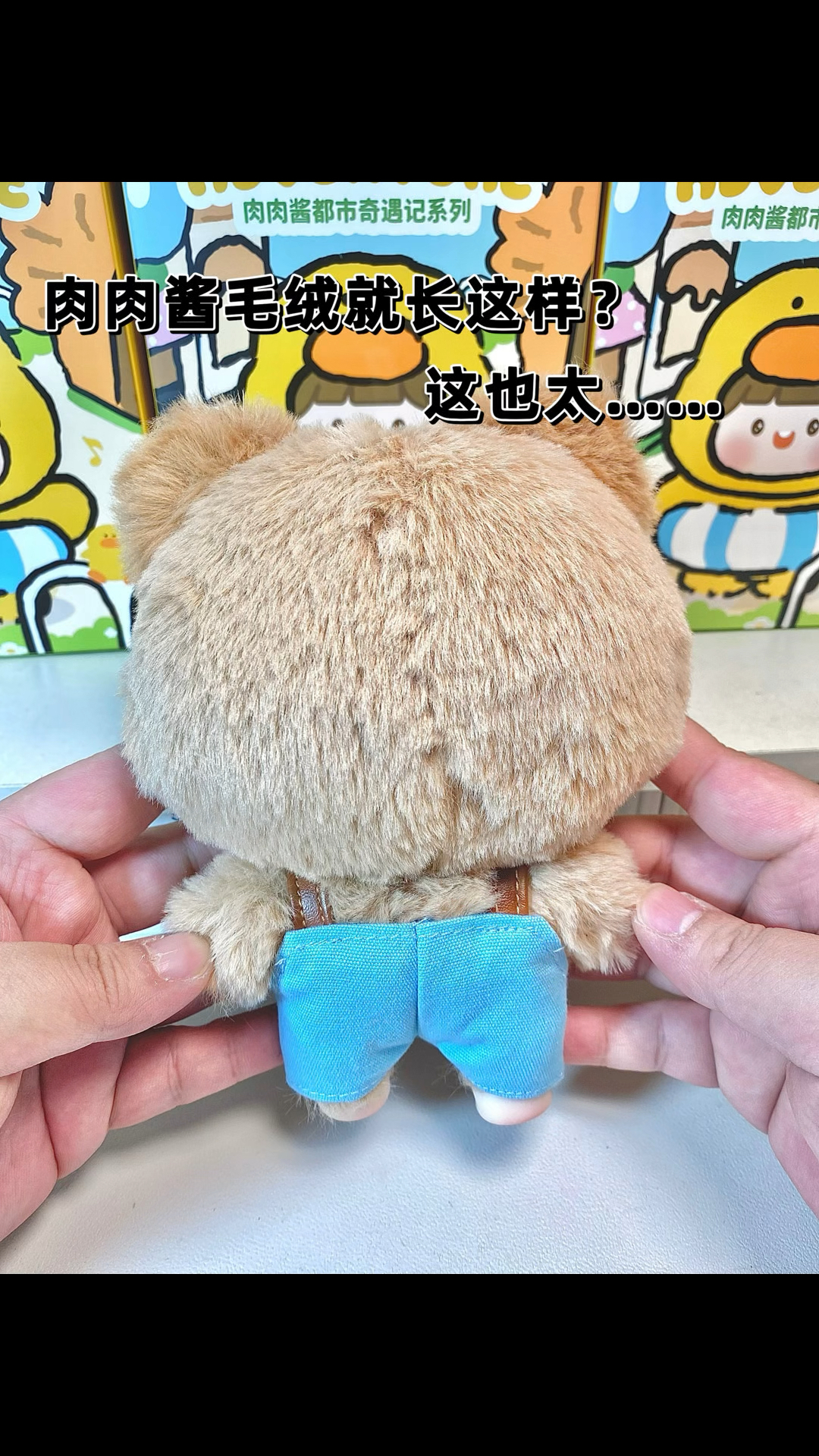 我不淡定了!肉肉酱毛绒竟然长这样?这也太可爱了!