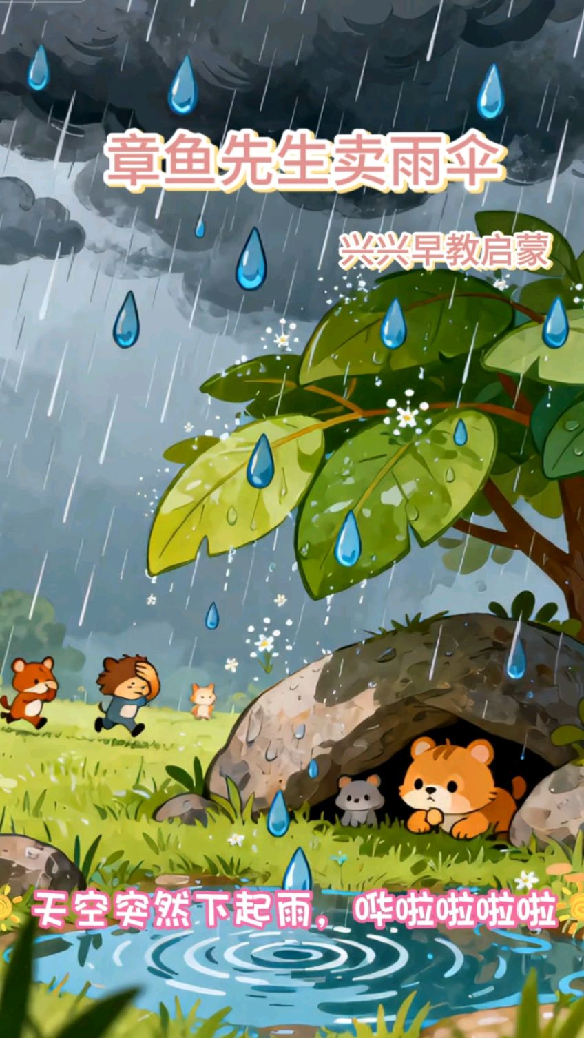 《章鱼先生卖雨伞》儿歌律动