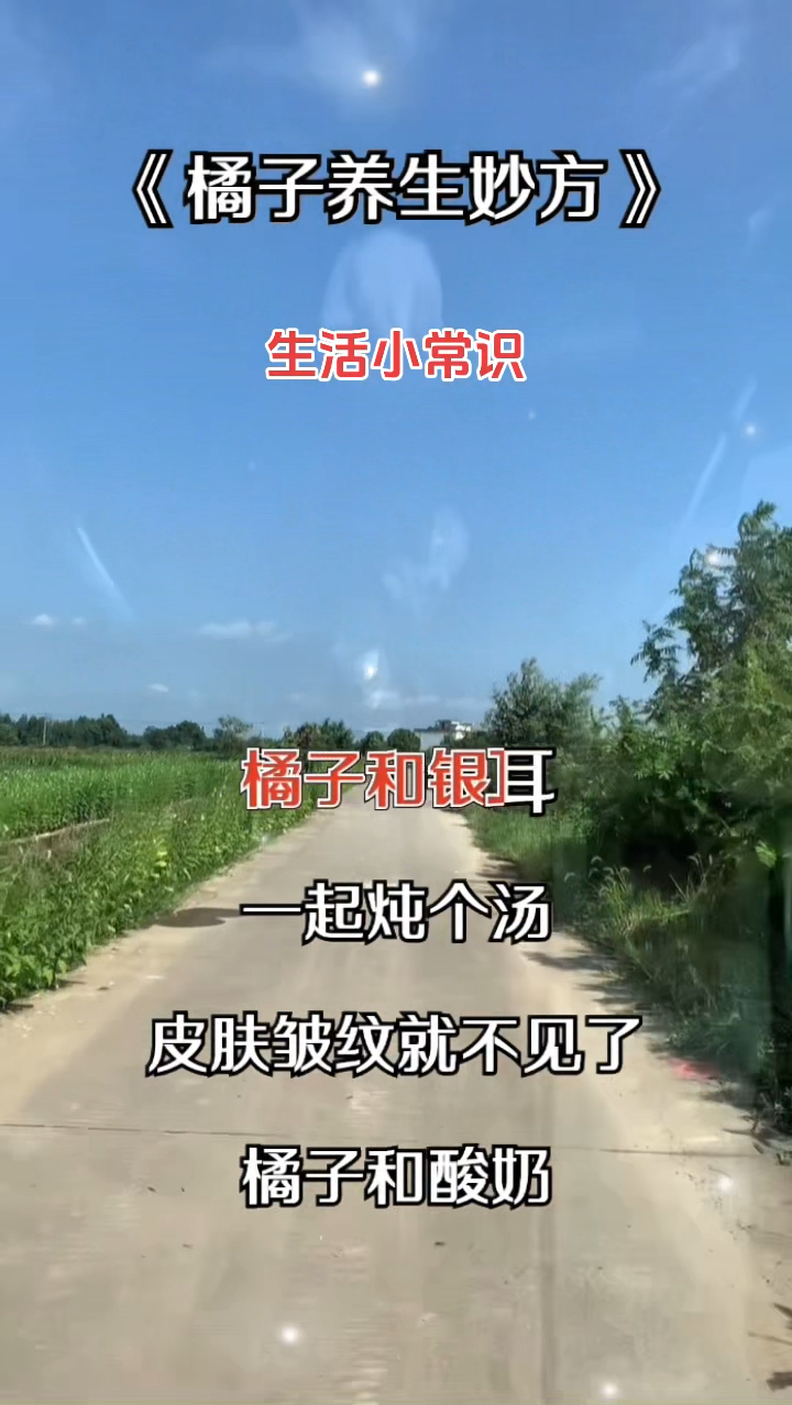 生活小常识《橘子养身妙方》