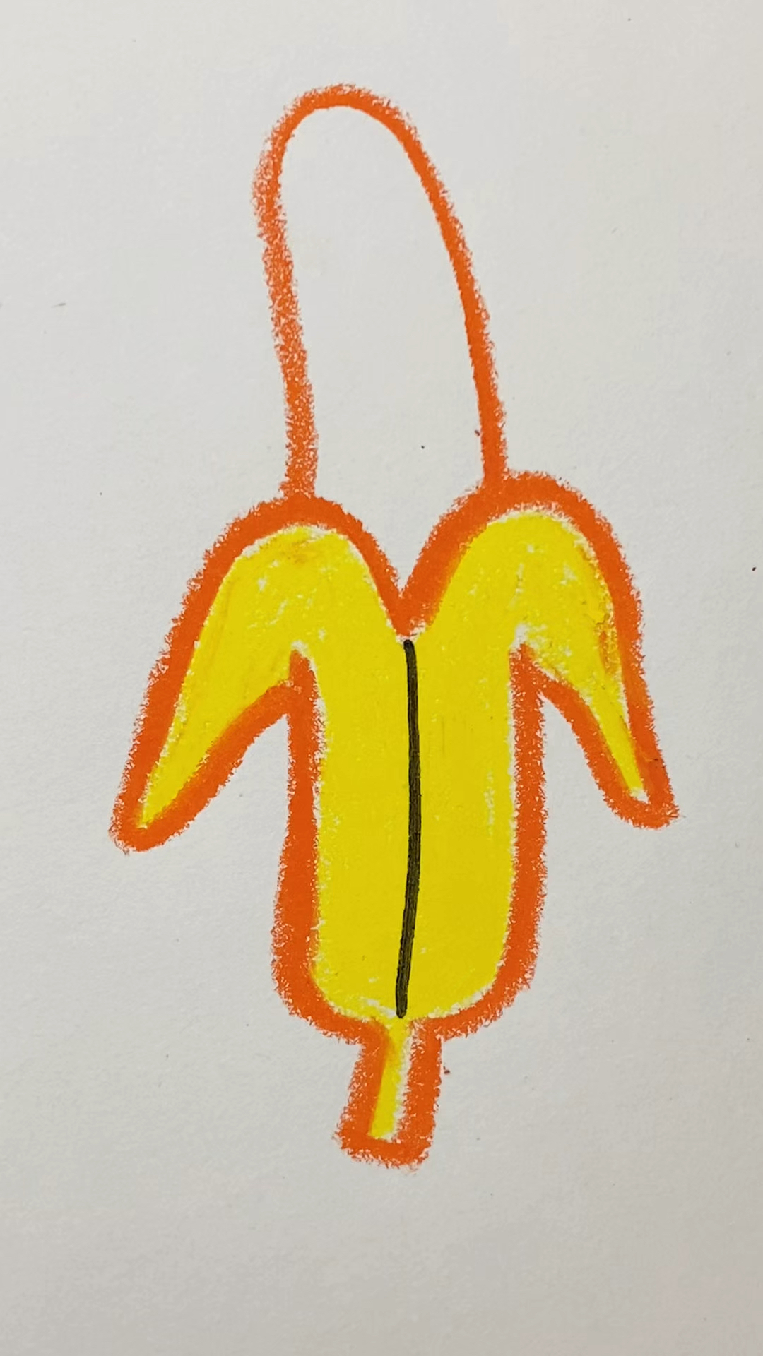 简单易学画香蕉。