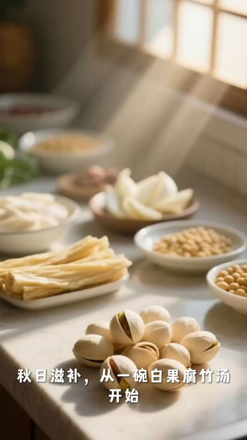 #白果腐竹汤#秋冬养生汤#
