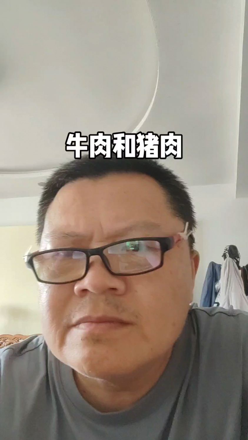 牛肉和猪肉#英语学习
