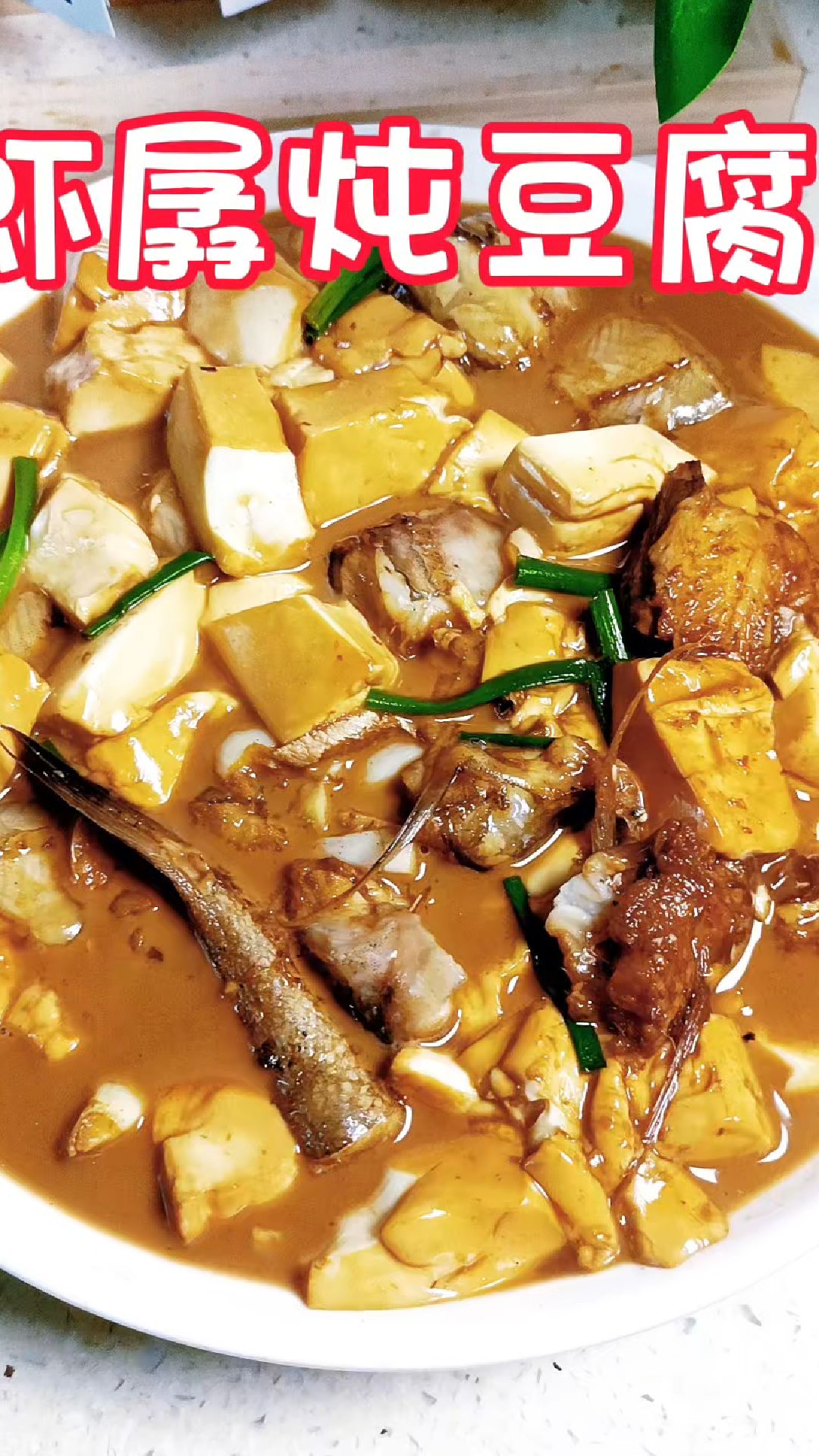 鲜美的虾孱炖豆腐