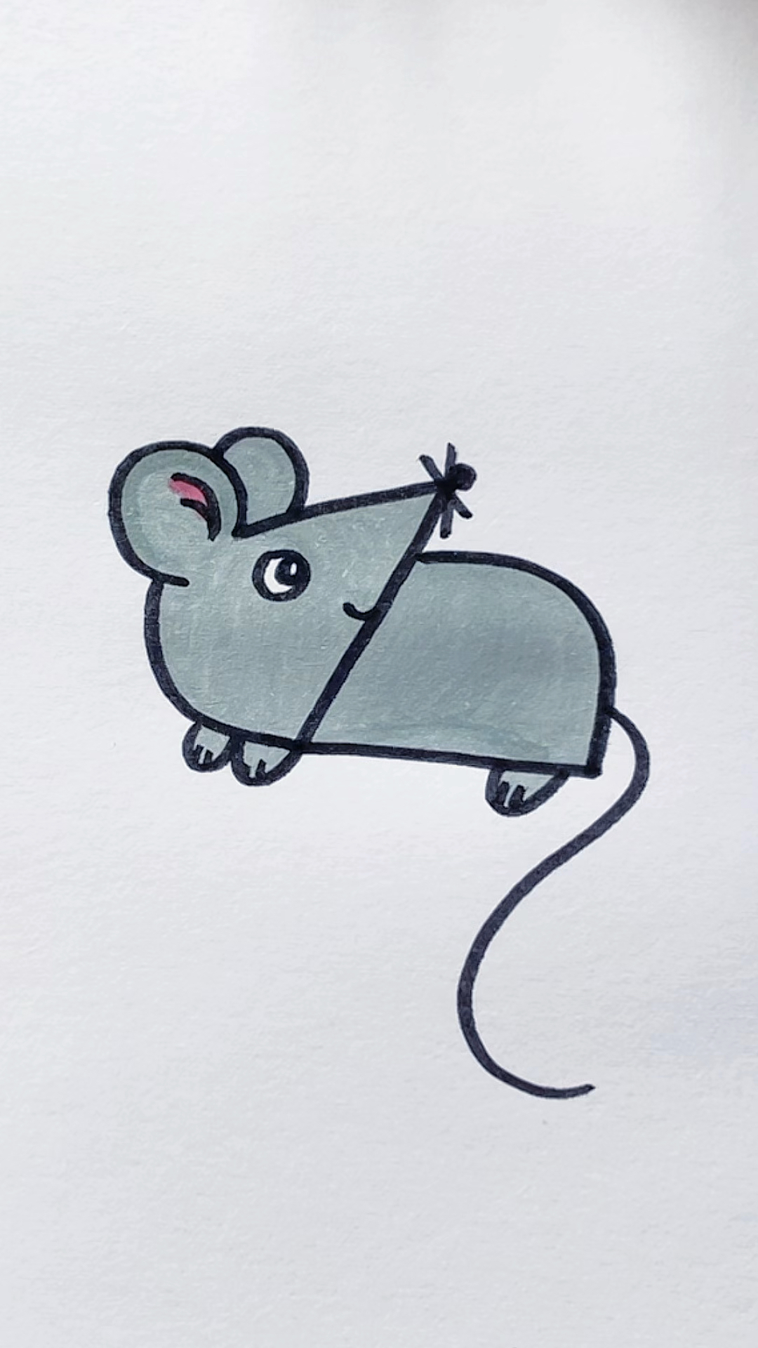 用字母Z画小老鼠#小老鼠简笔画