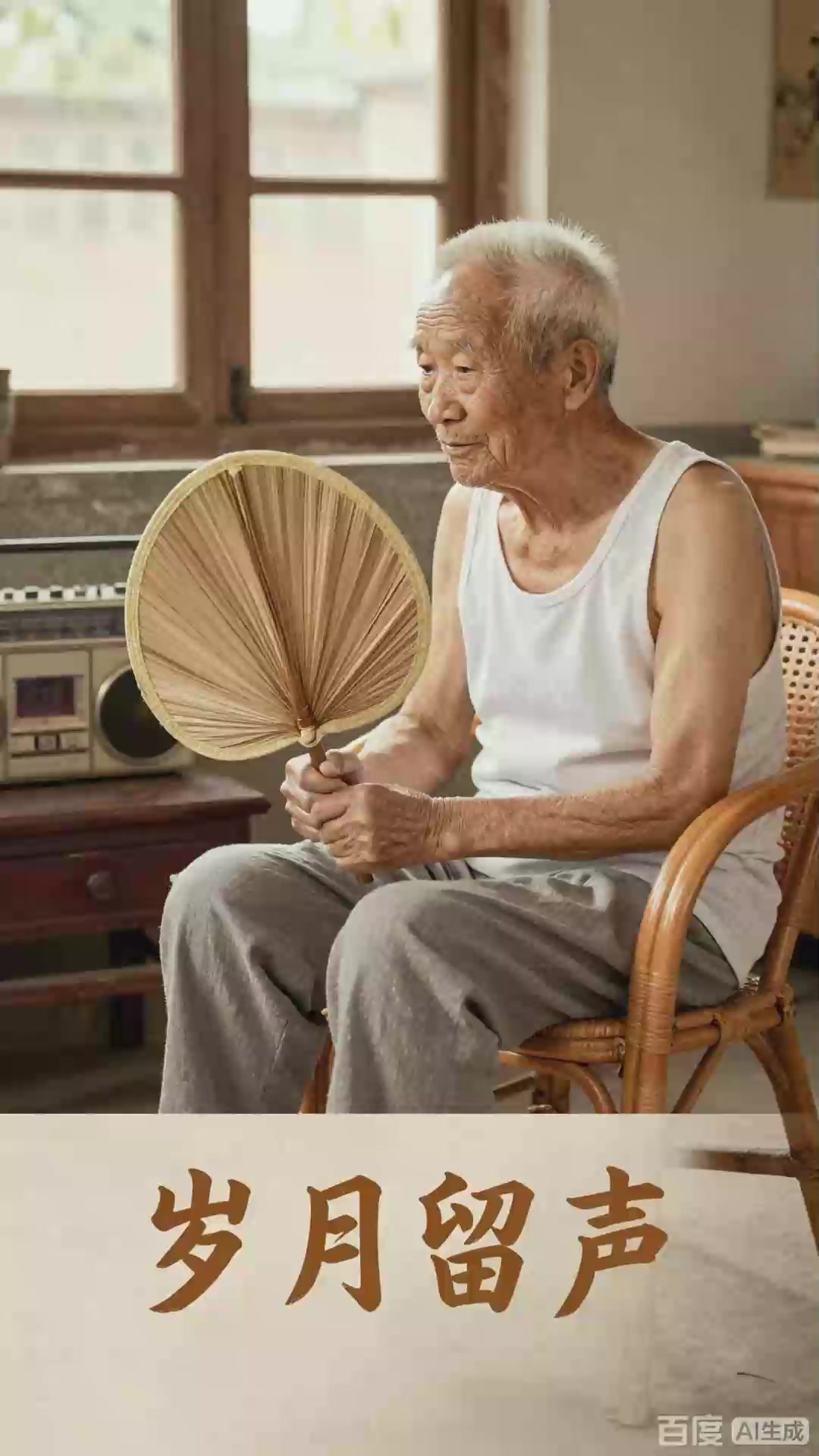 老式收音机播放声，年代记忆声音风景