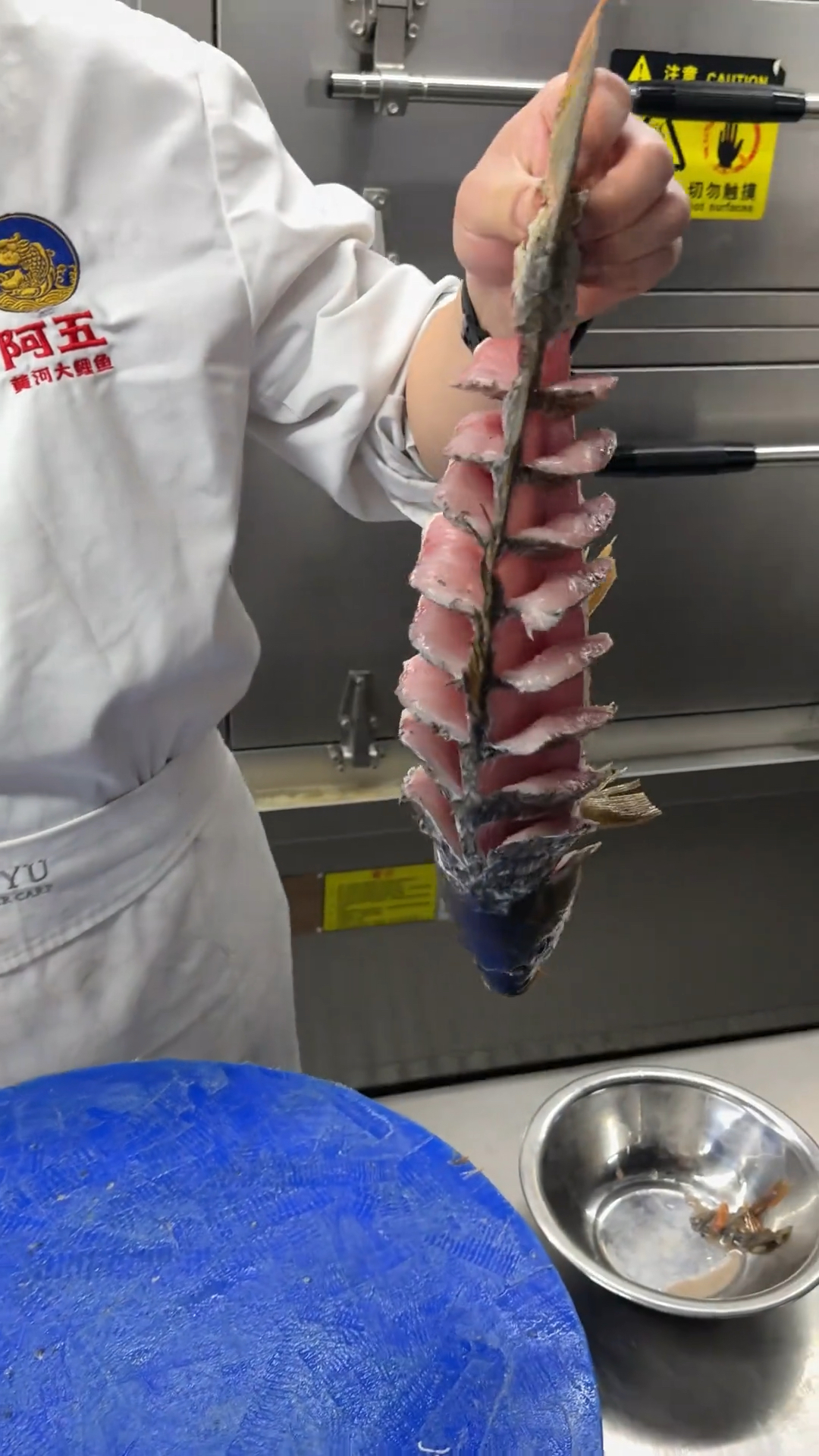 黄河大鲤鱼改刀，师傅这刀工怎么样？