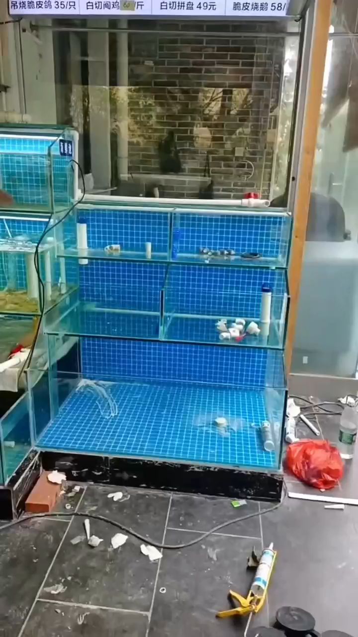 定制海鲜池商用制冷一体酒店饭店商超水产养殖移动海鲜鱼缸贝壳池