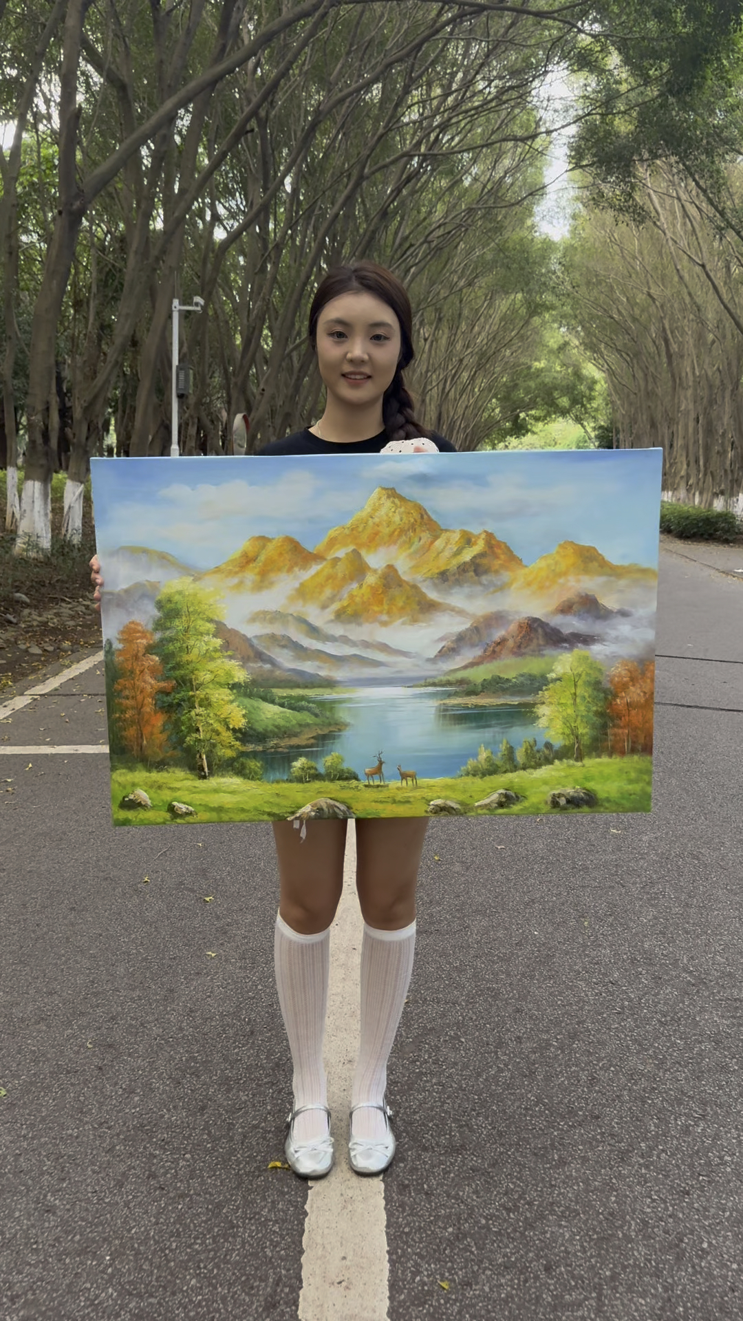 油画手绘艺术金山绘画