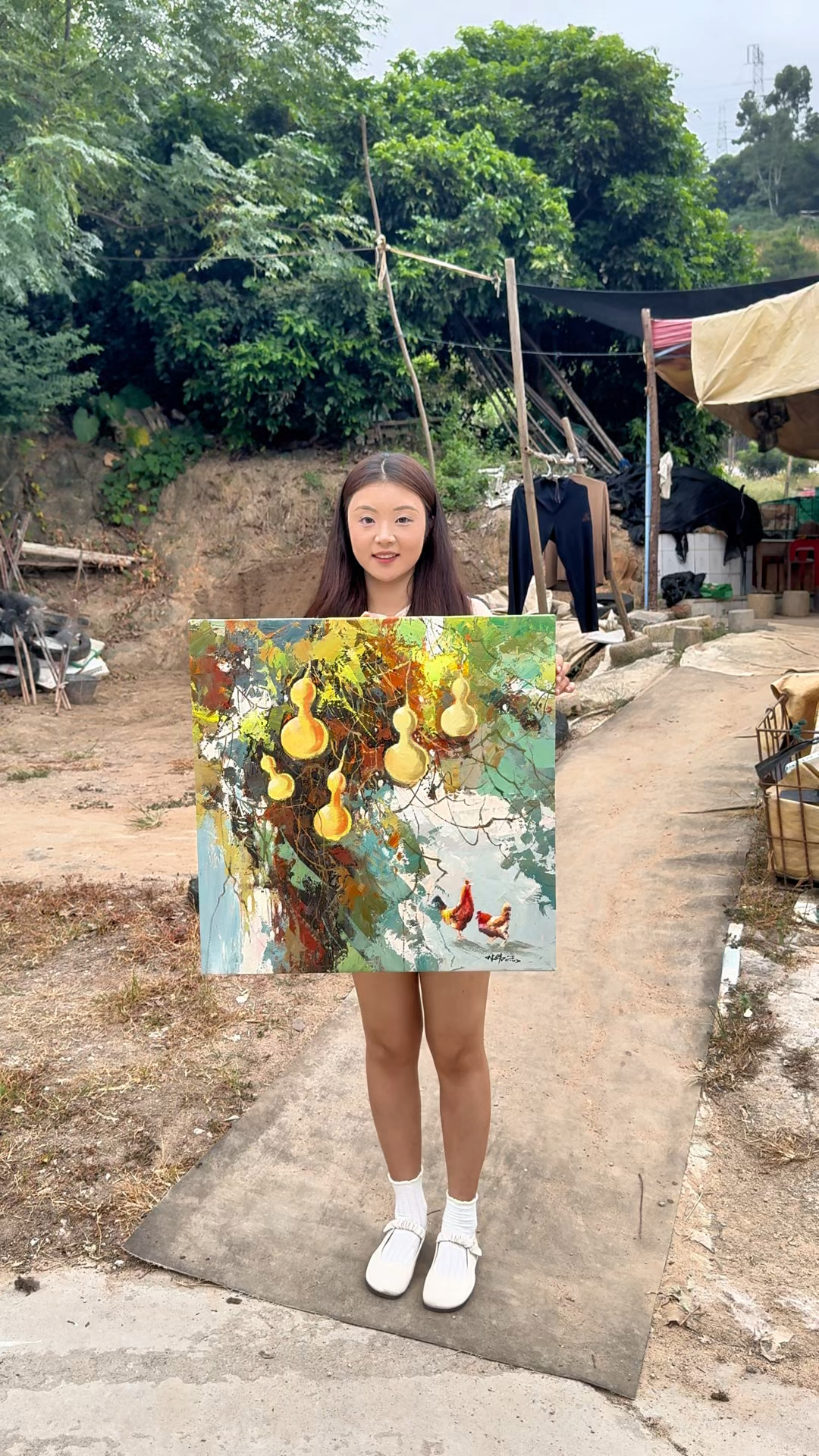 被问爆的葫芦公鸡！美院女画师，每一笔都藏着坚持
